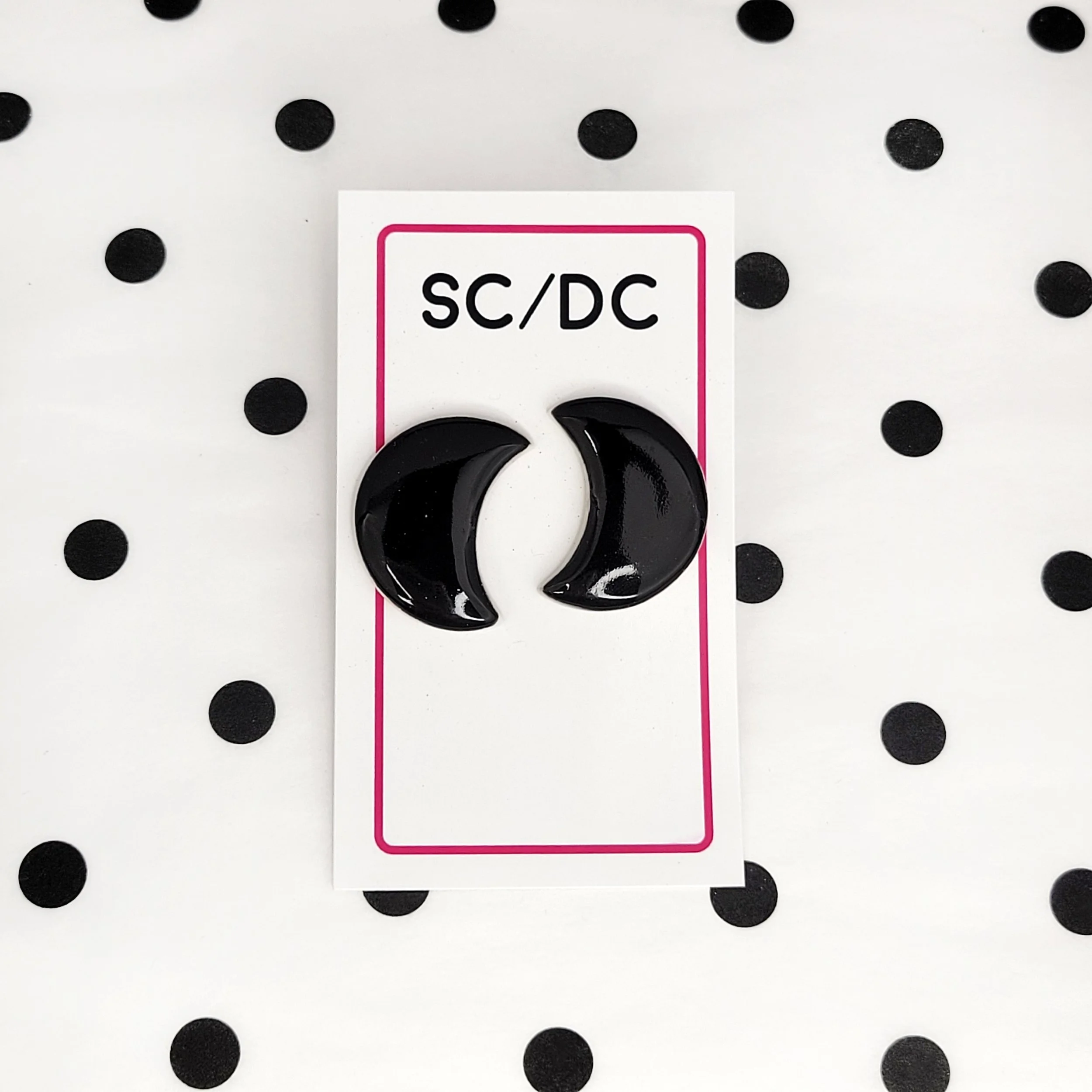 Gibbous Moons Stud Earrings