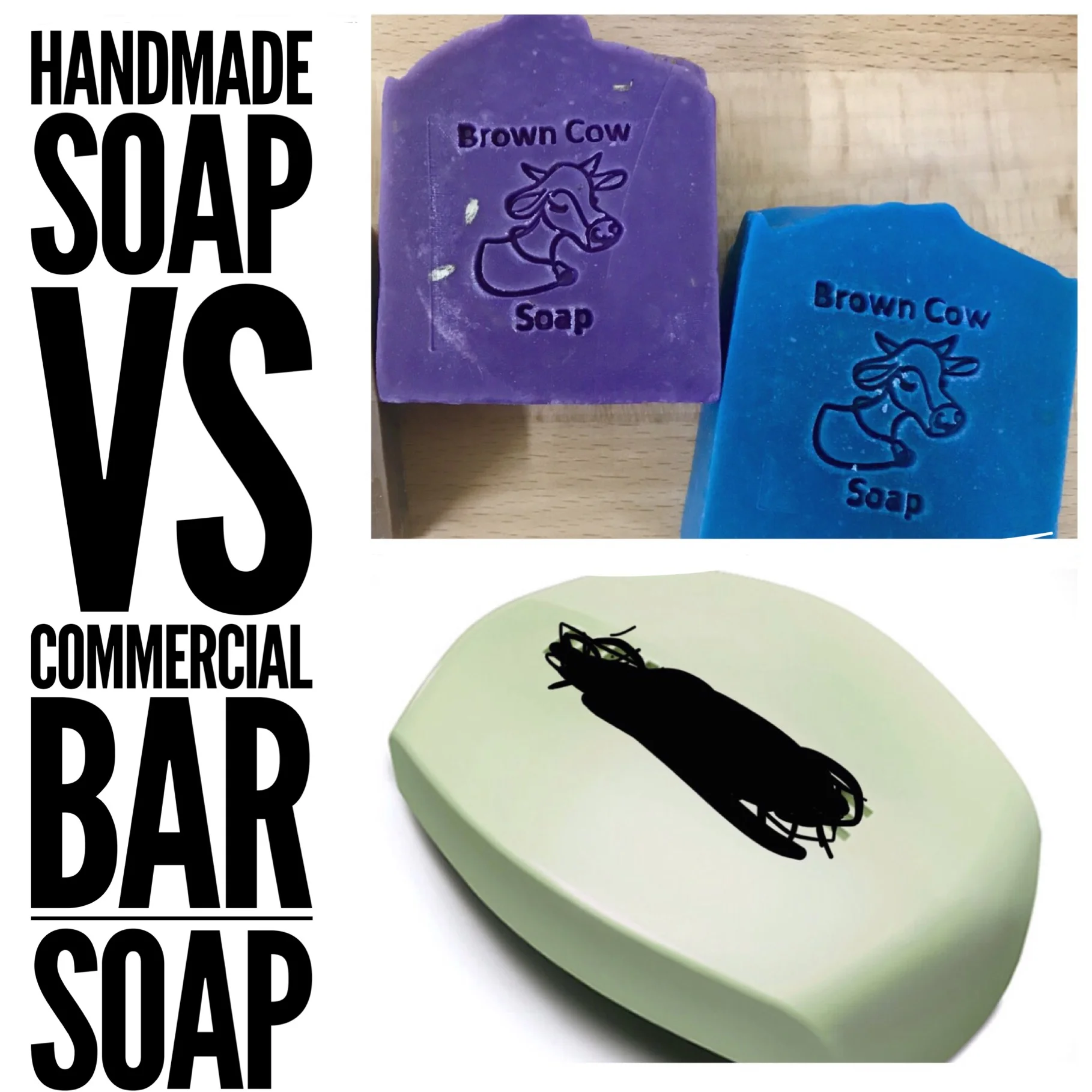 Commercial Detergent Soap vs Handmade Milk Soap