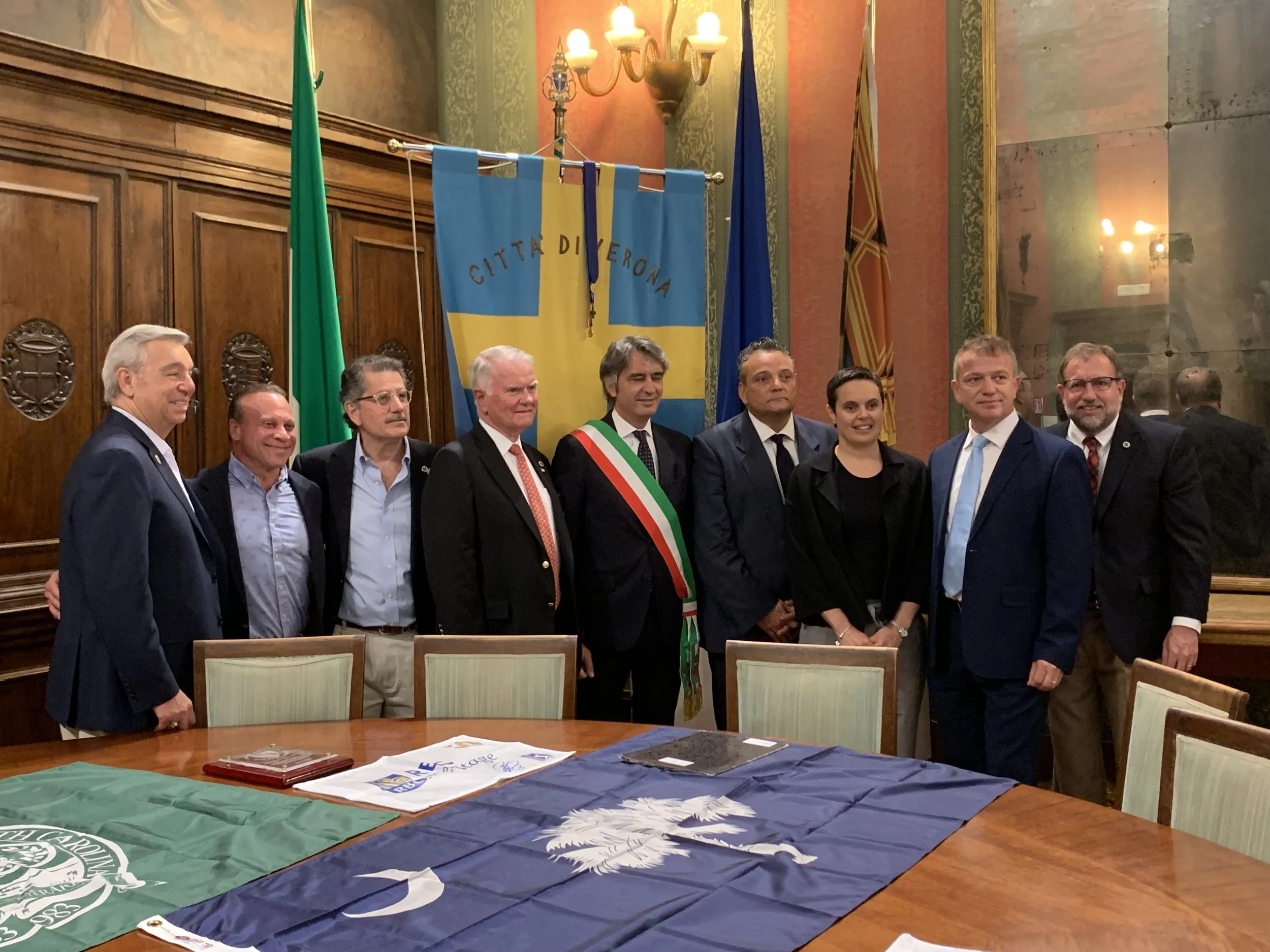 Mayors to Meet June 21, 2019 to Sign Friendship Pact Between Hilton Head Island, SC, and Verona, Italy.