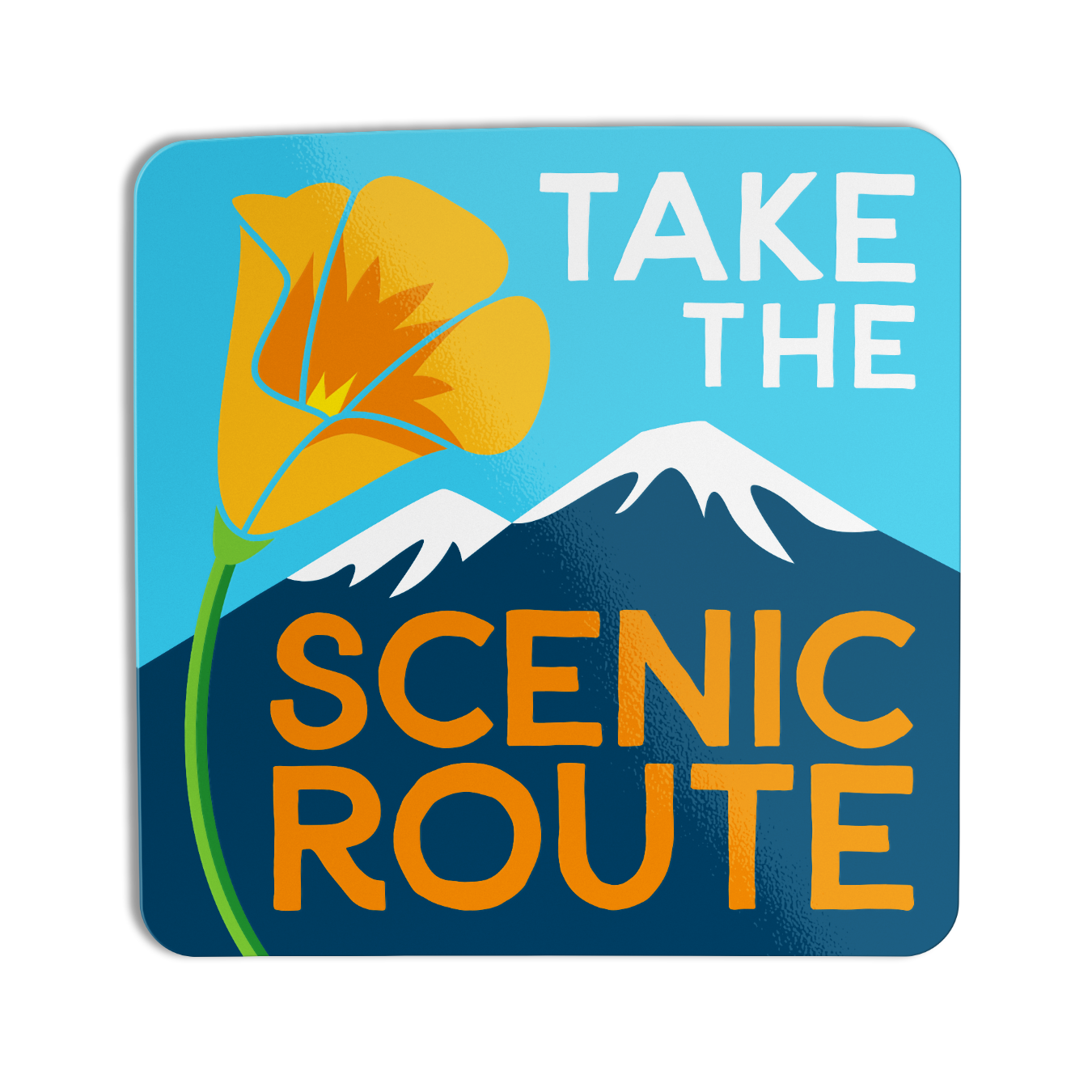 Scenic Mountain Sticker
