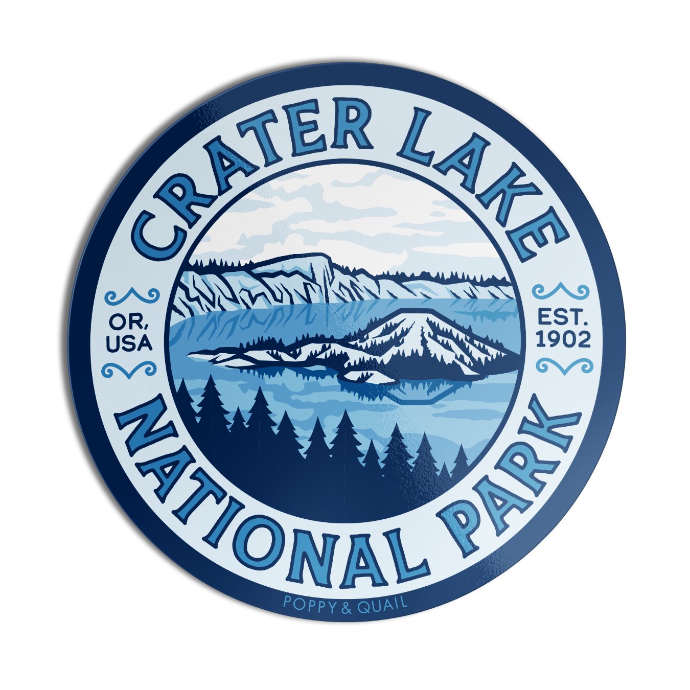 Crater Lake Emblem Sticker
