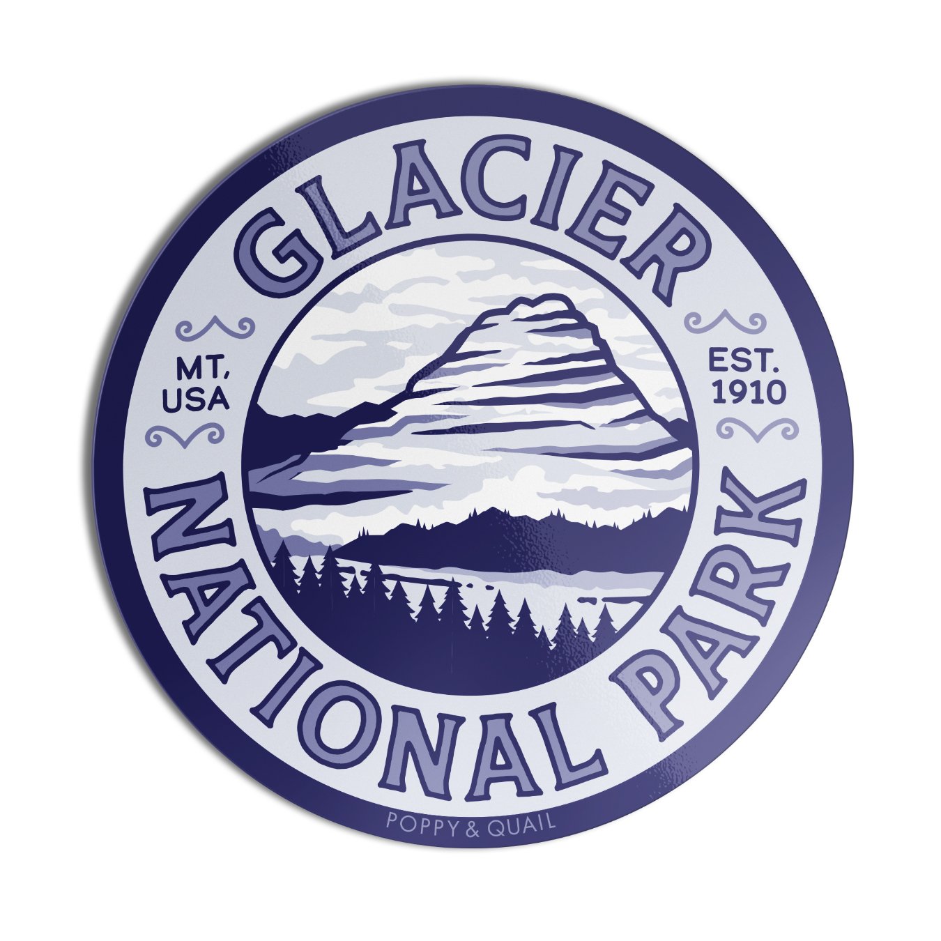 Glacier Emblem Sticker