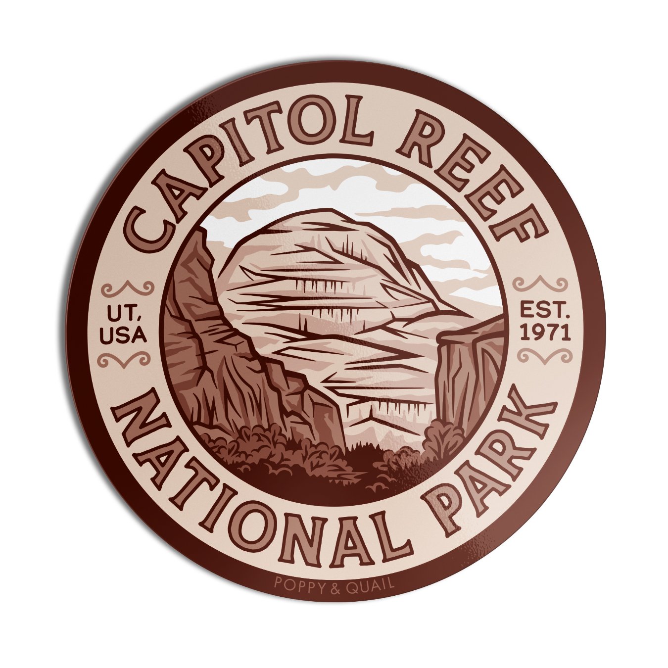 Capitol Reef Emblem Sticker