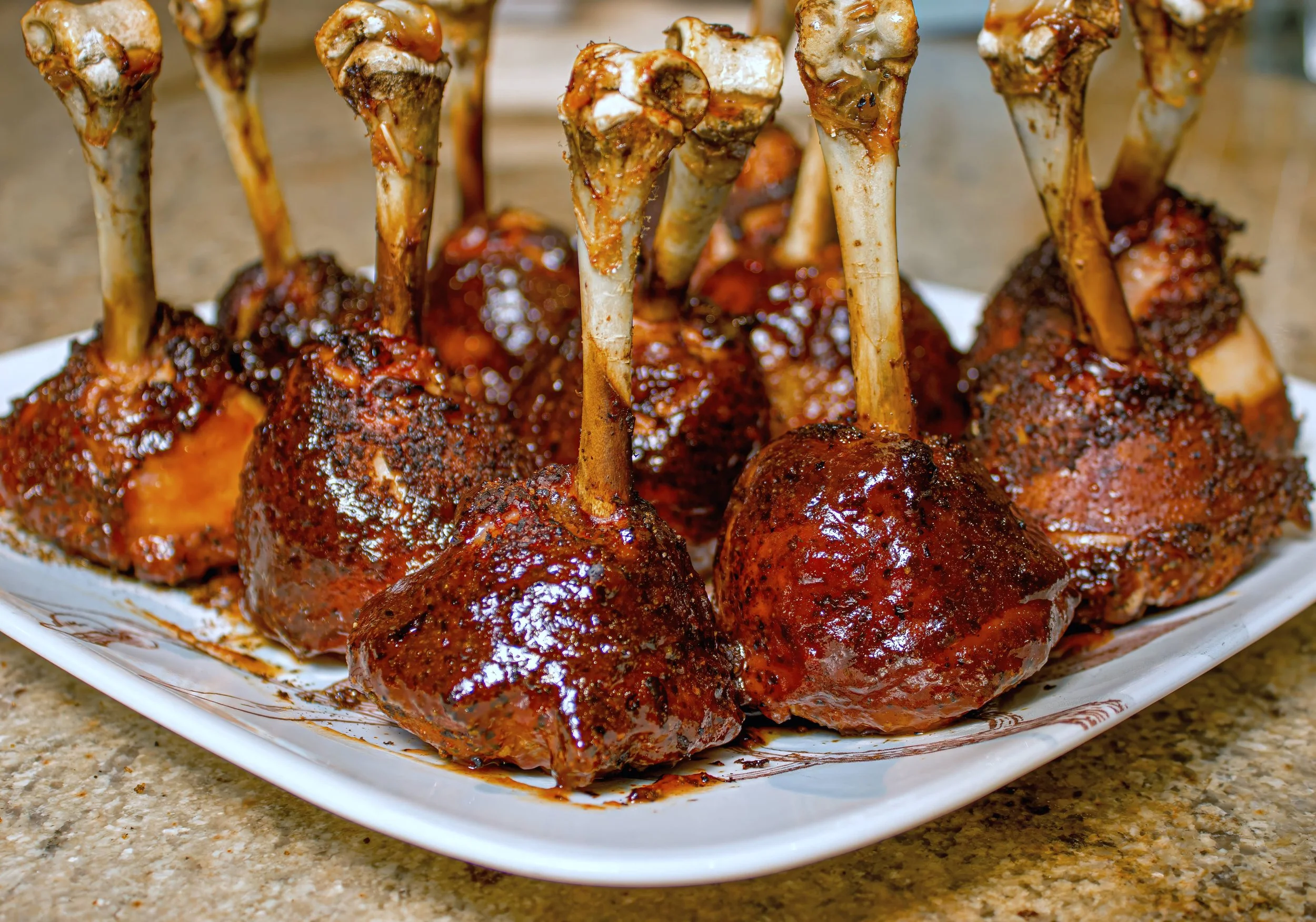 Backyard BBQ Chicken Lollipops