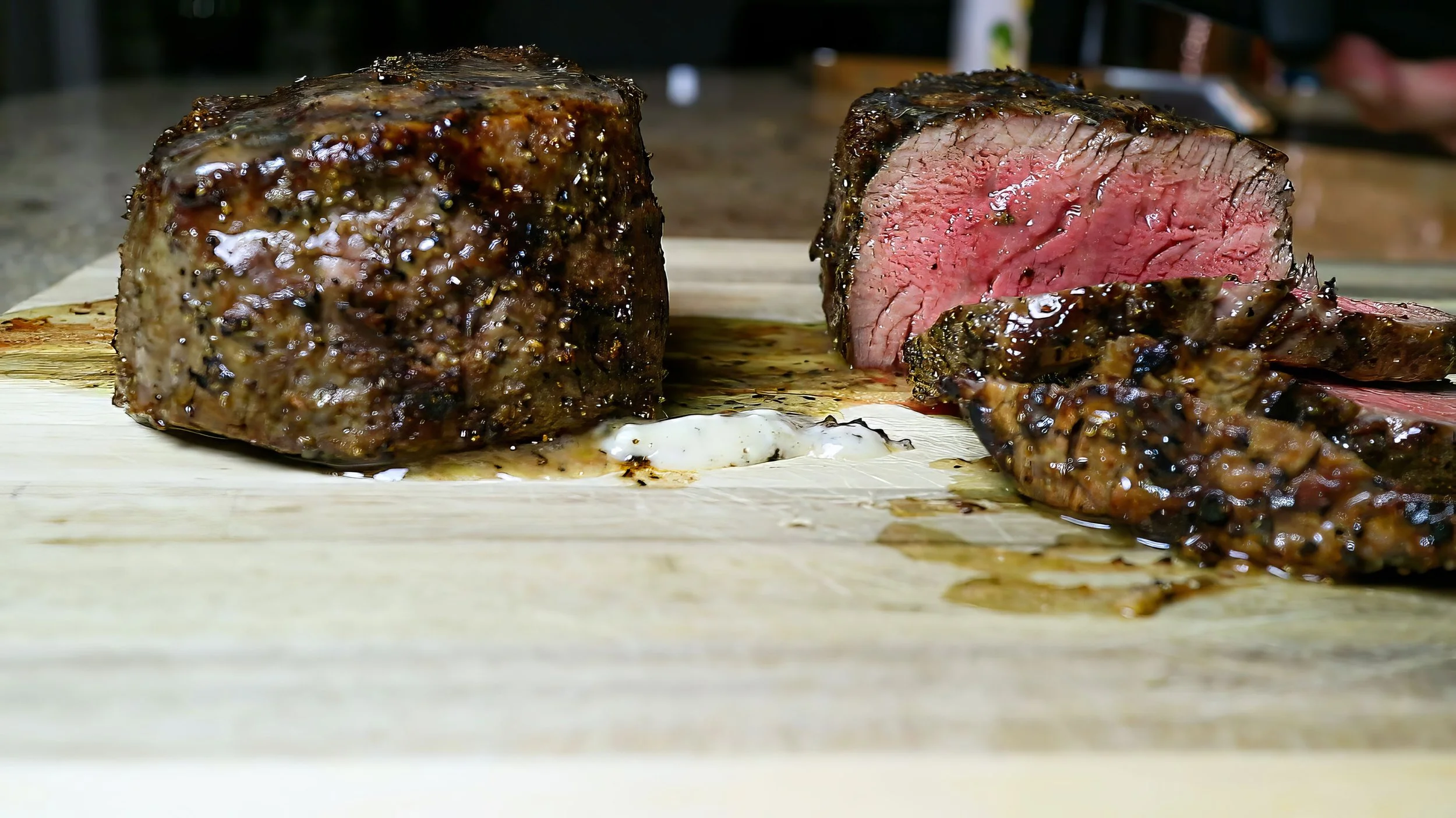 Grilled Truffle Butter King Cut Filet Mignon Steak π₯π§