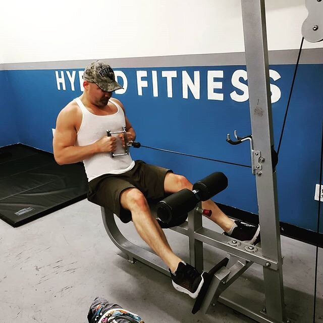 Dedicated member @mralv2036 excited to pump some iron. Happy Reopening LA fit fam!! Www.hybridfitnessla.com