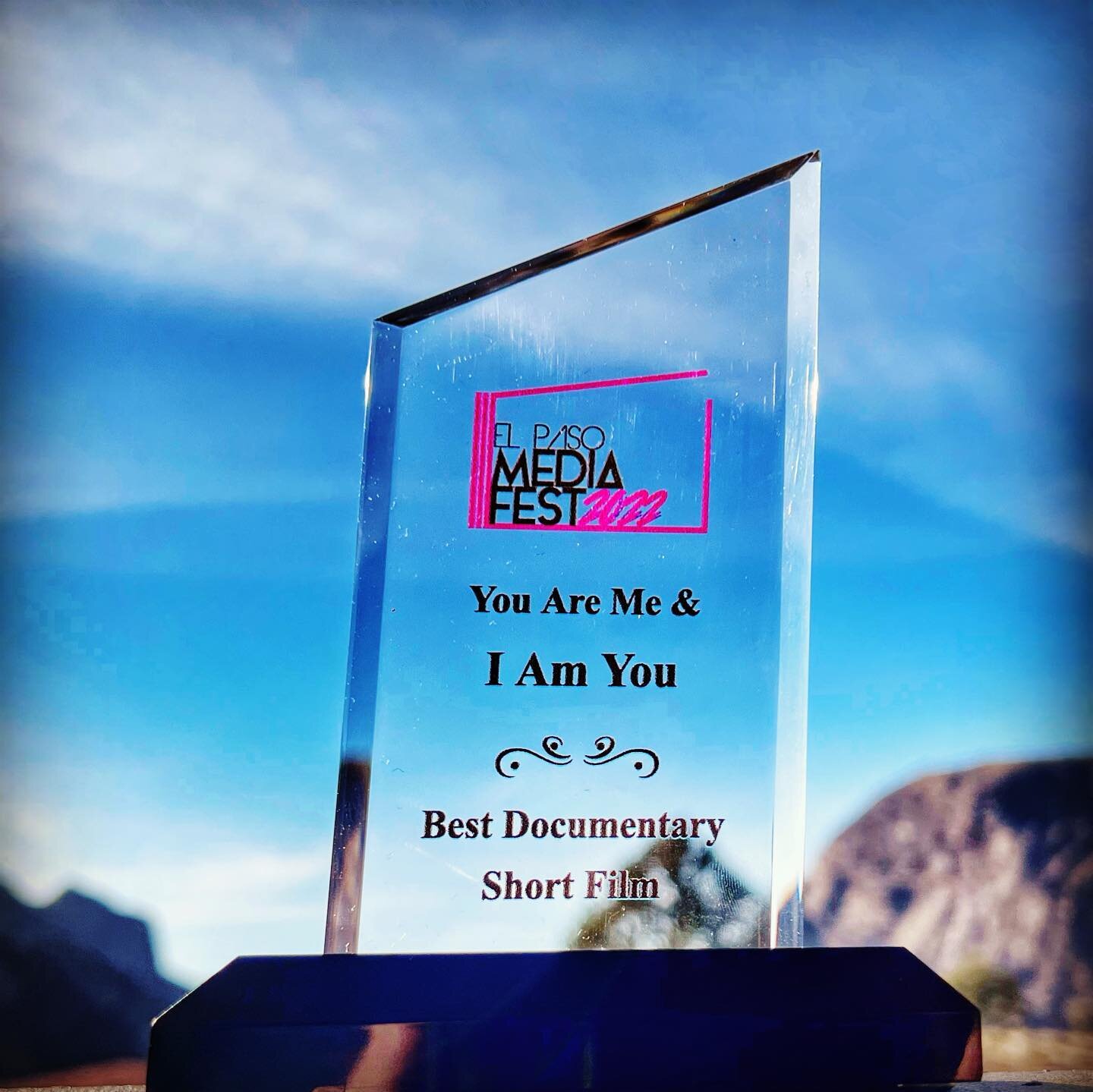 &ldquo;You are Me &amp; I am You&rdquo; WON Best Documentary Short!!! At the El Paso Media Fest last night!!!! Yipppeeee!!! Thank you so much #elpasomediafest for liking our little film with a big message!  And an even bigger thanks to my team who he
