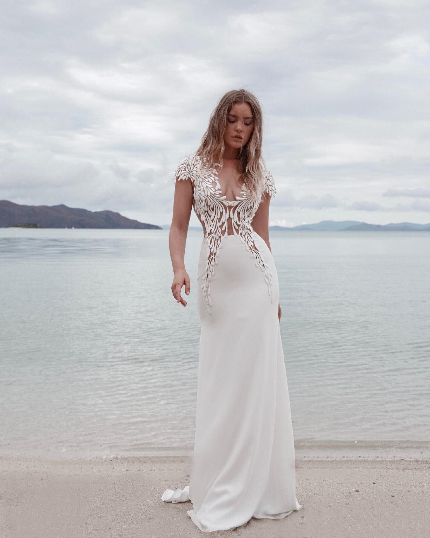 current obsession: Luca by @daalarnacouture⁣ 🐚 
⁣
⁣
📸 @mattgodkinweddings