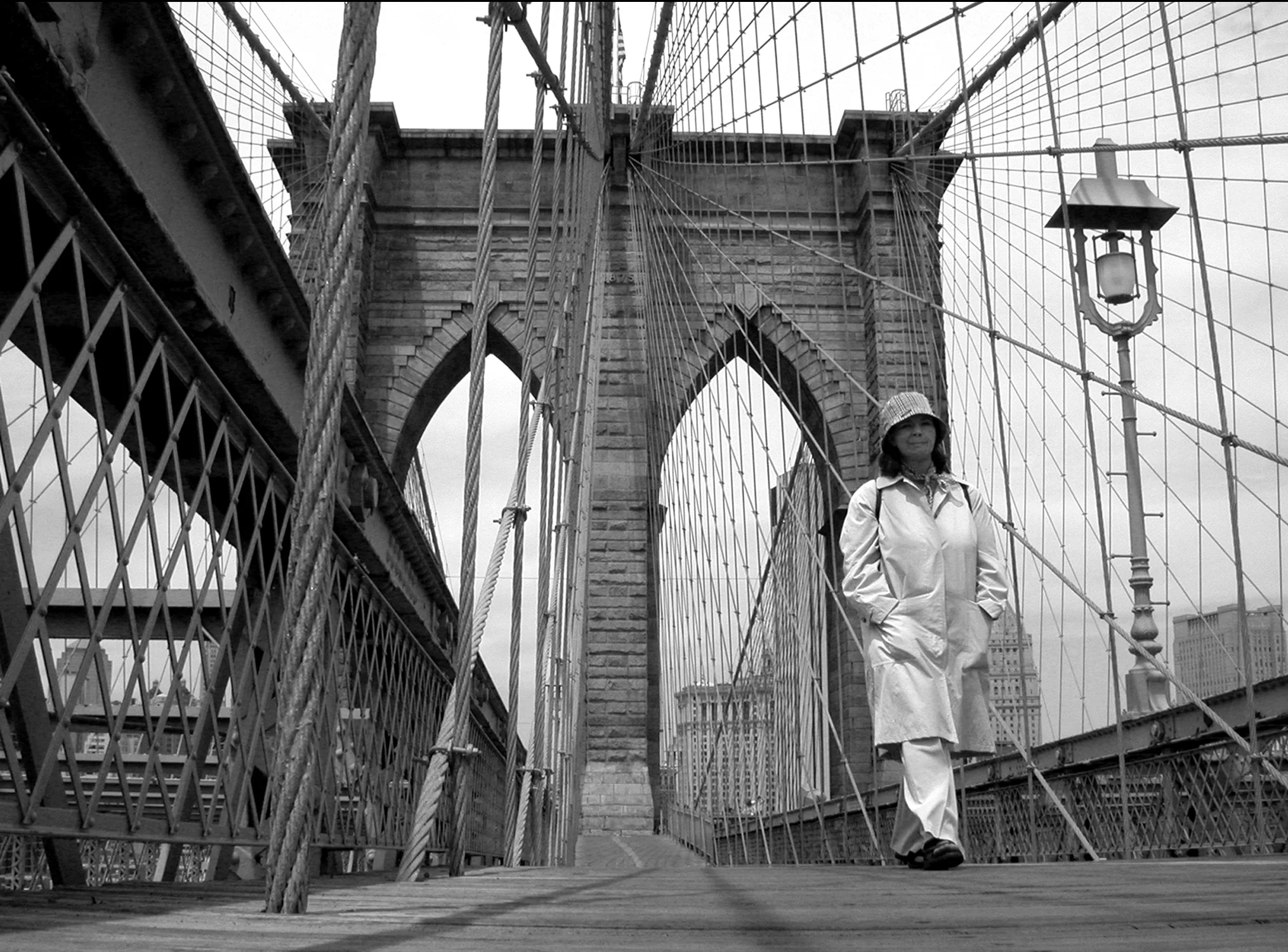 bridge woman-smile, runners, b&w 5x7 croped.jpg