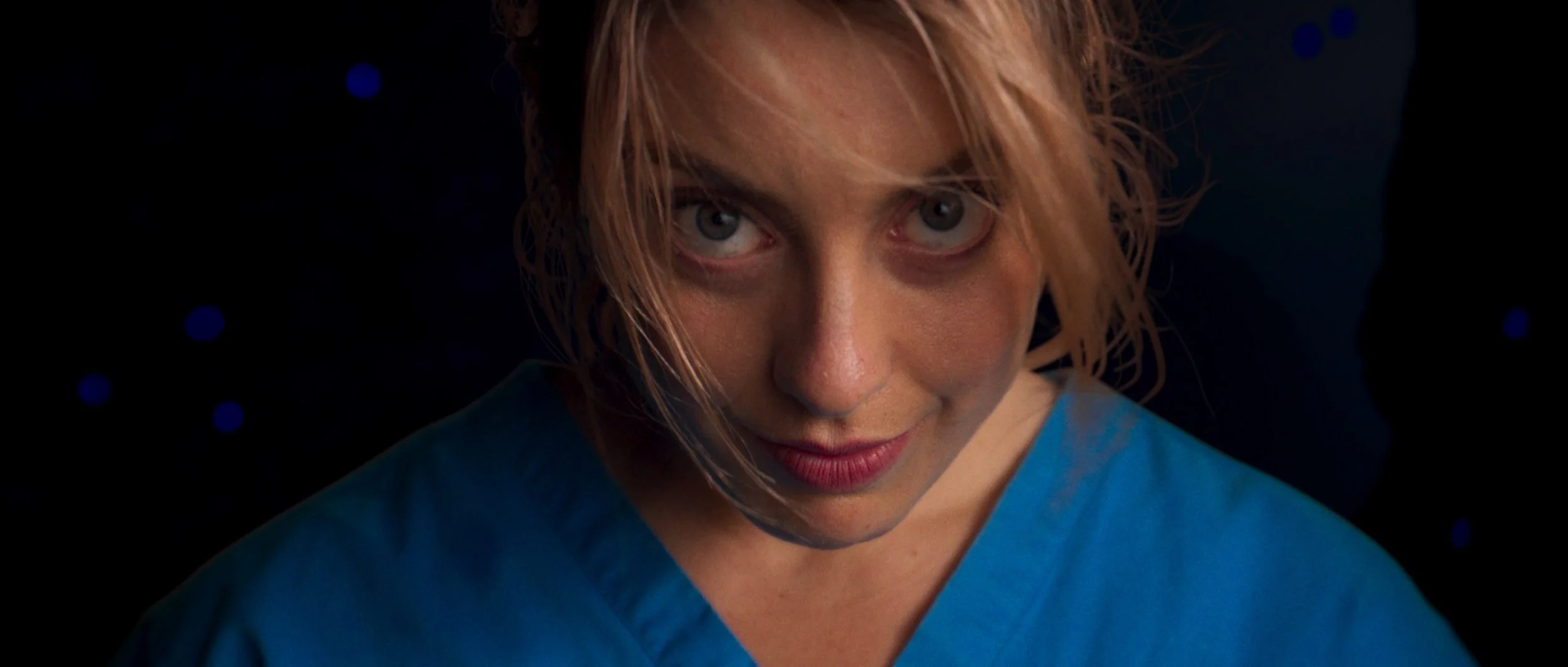 Healthcare worker reacting within CG medical environment visualising sterilisation process for Nanosonics campaign