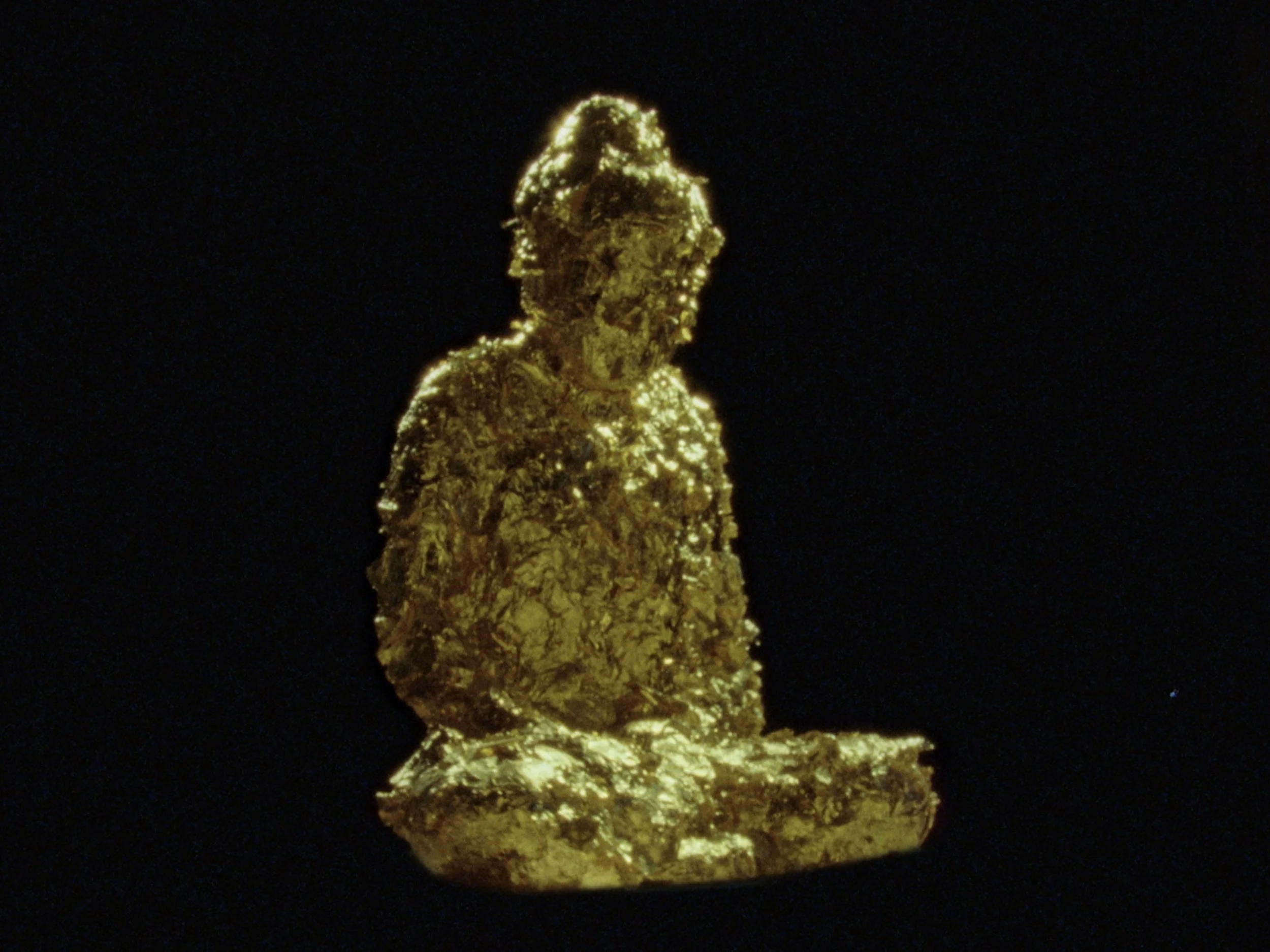 Gold leaf sculpture created by Lachlan Warner, filmed for short documentary by Elliott Deem