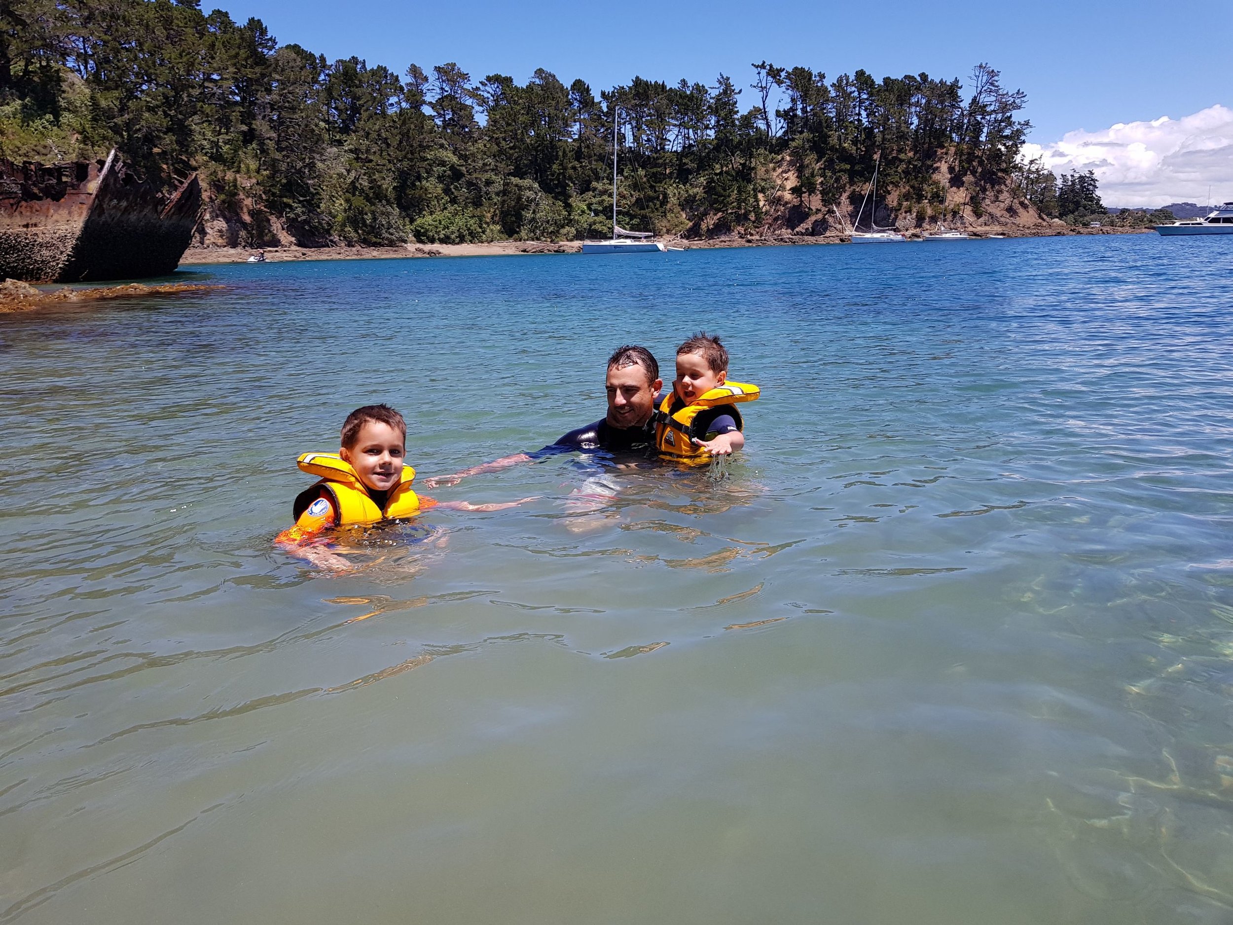 Family friendly swims at Kawau Island