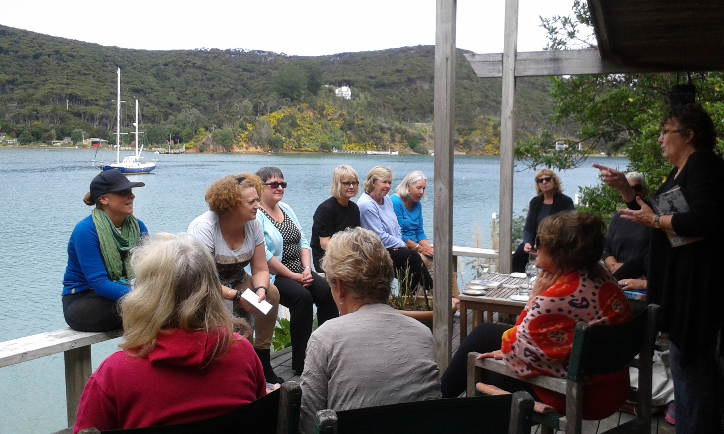 Community meeting on Kawau Island
