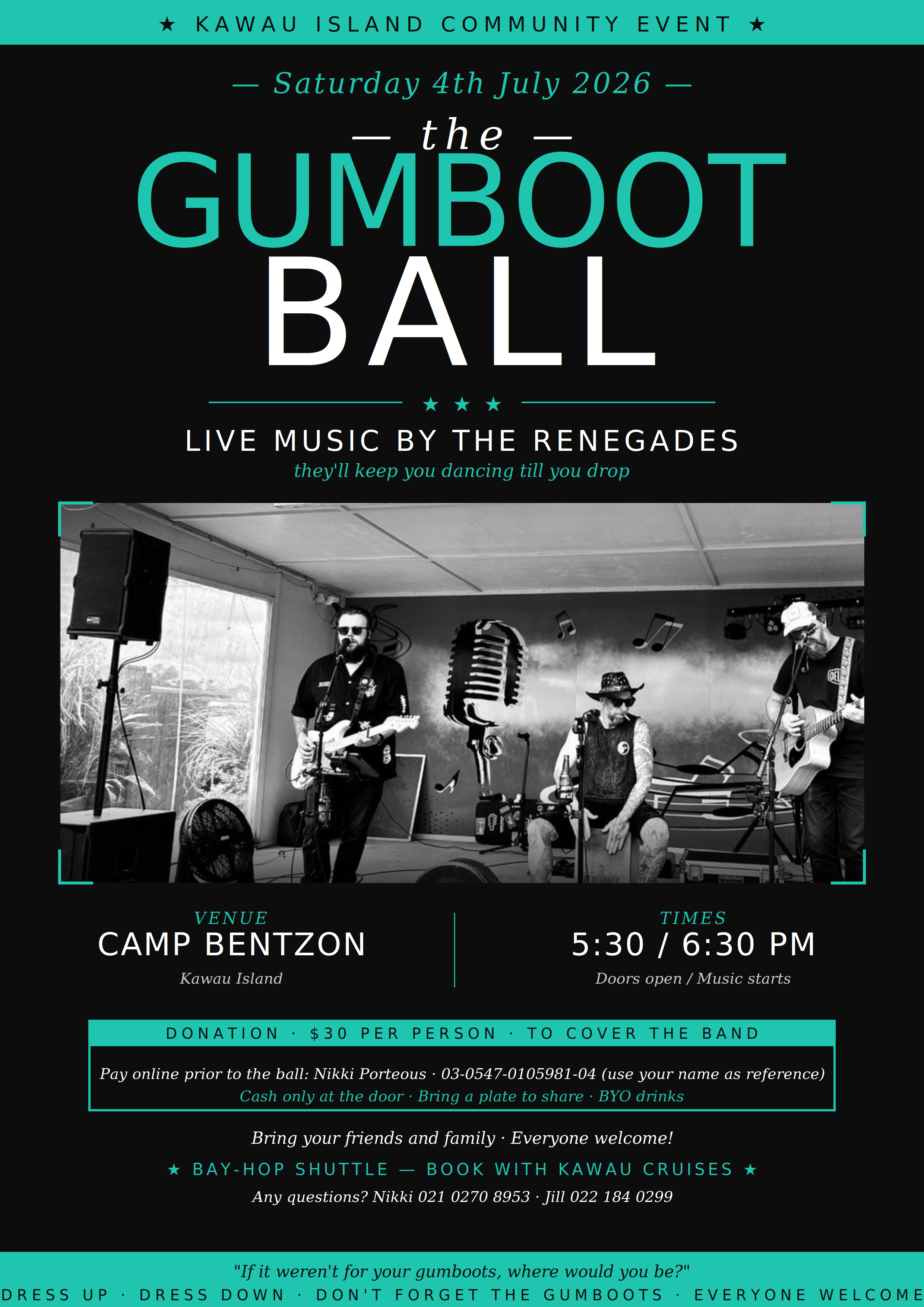 Gumboot Ball - 4th July 2026