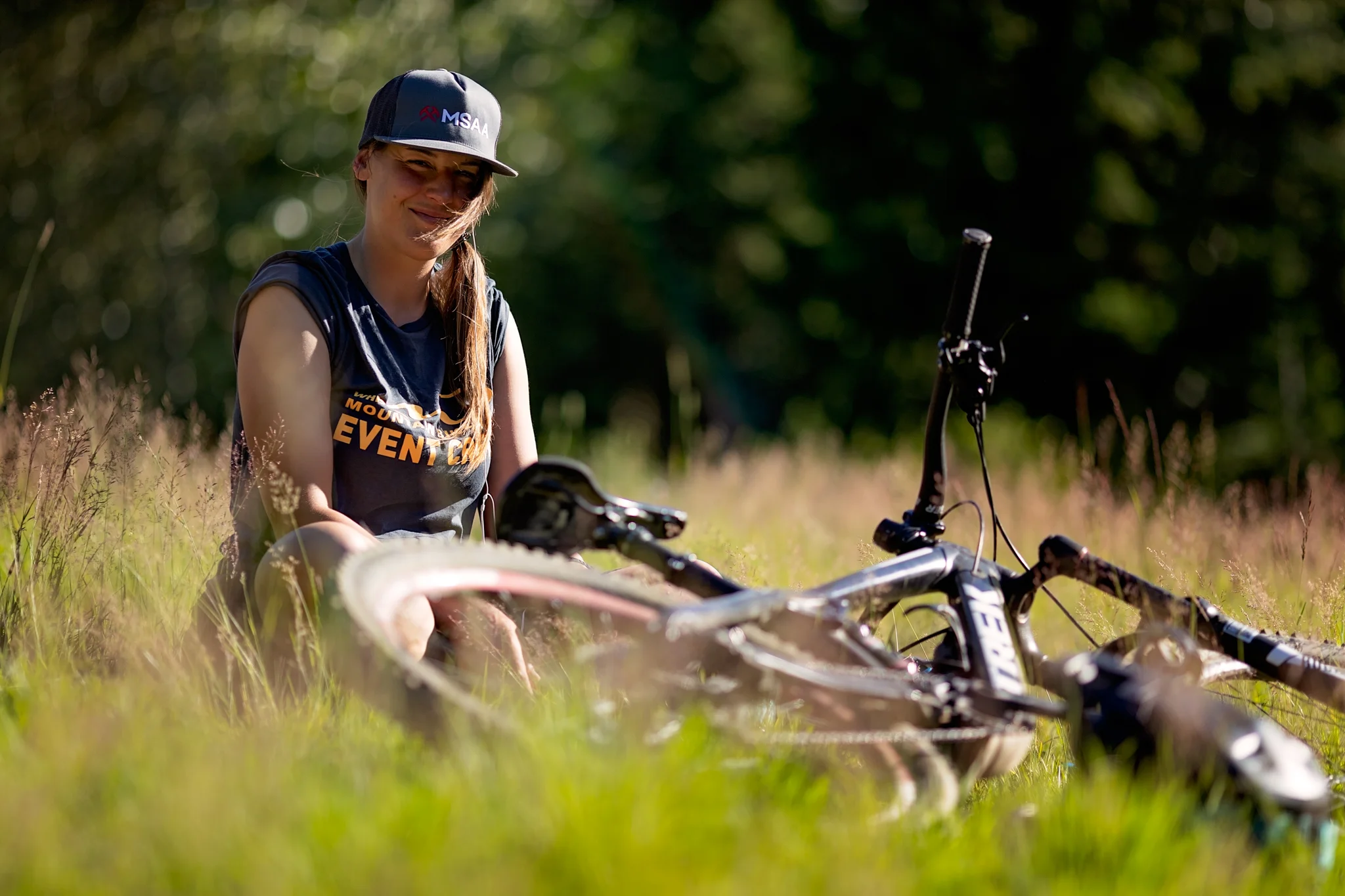 Sitting in grass seems to be a thing.