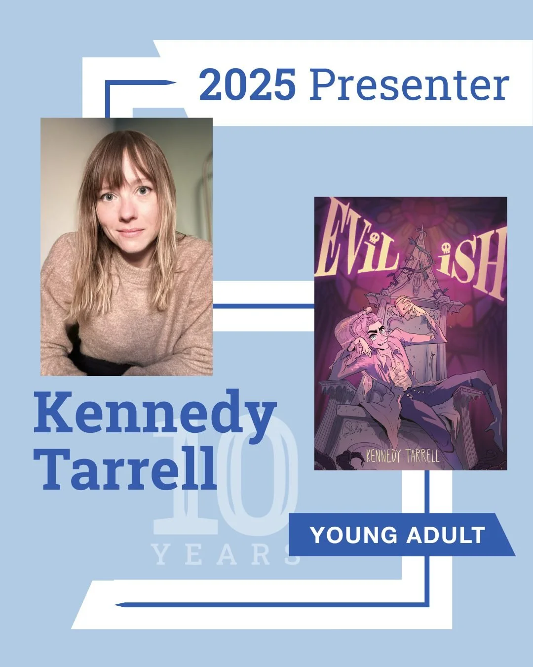 @kennedytarrell  likes to write and illustrate dark comedies, overt therapy analogies, and general spooky stuff. Aside from that, they work as a story artist and animation writer, across studios such as Walt Disney Animation Studios, Netflix, Cartoon