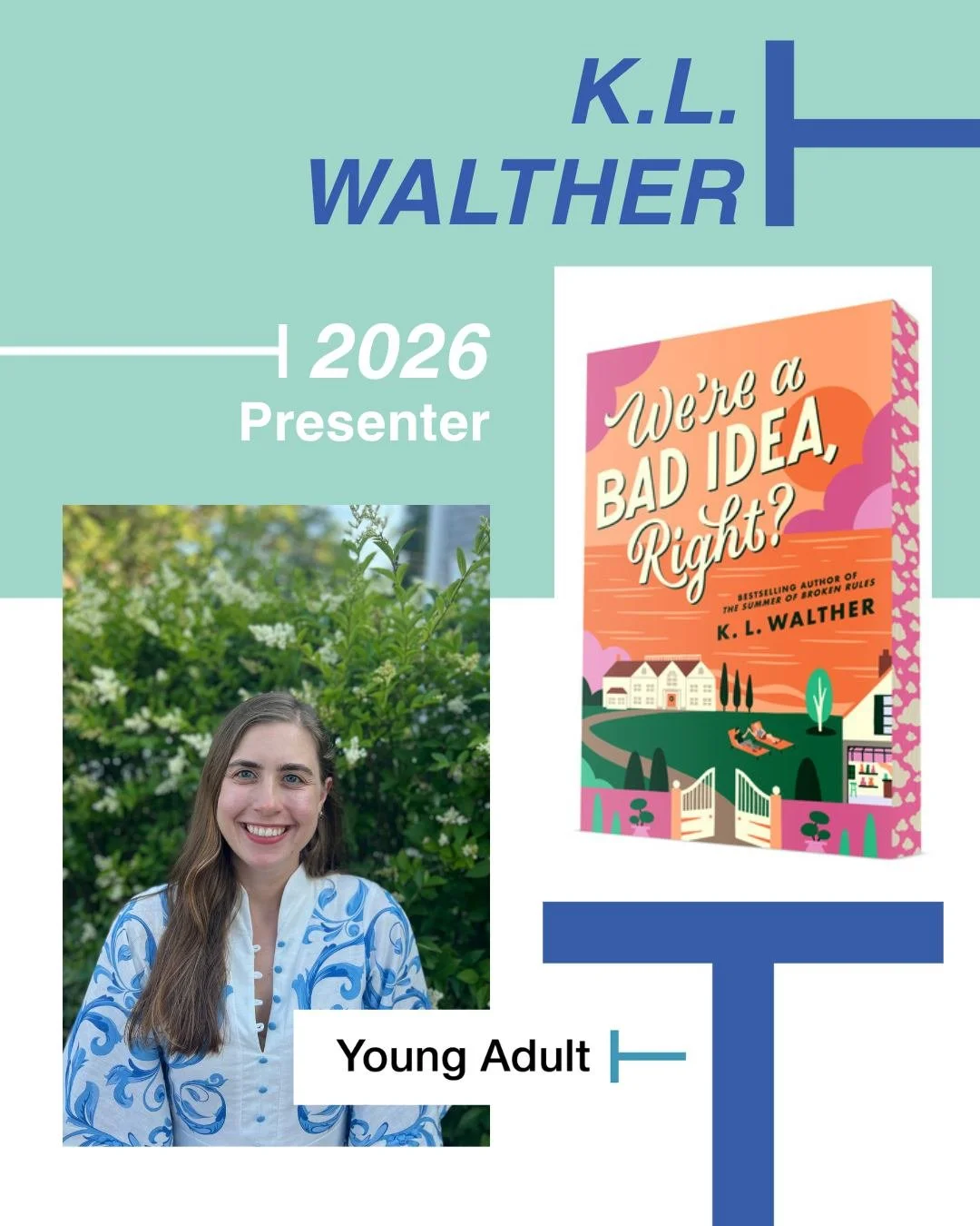 K.L. Walther is the bestselling author of The Summer of Broken Rules and While We&rsquo;re Young. Born and raised in the rolling hills of Bucks County, Pennsylvania, she is happiest when reading a romance on the beach or bantering with her better hal