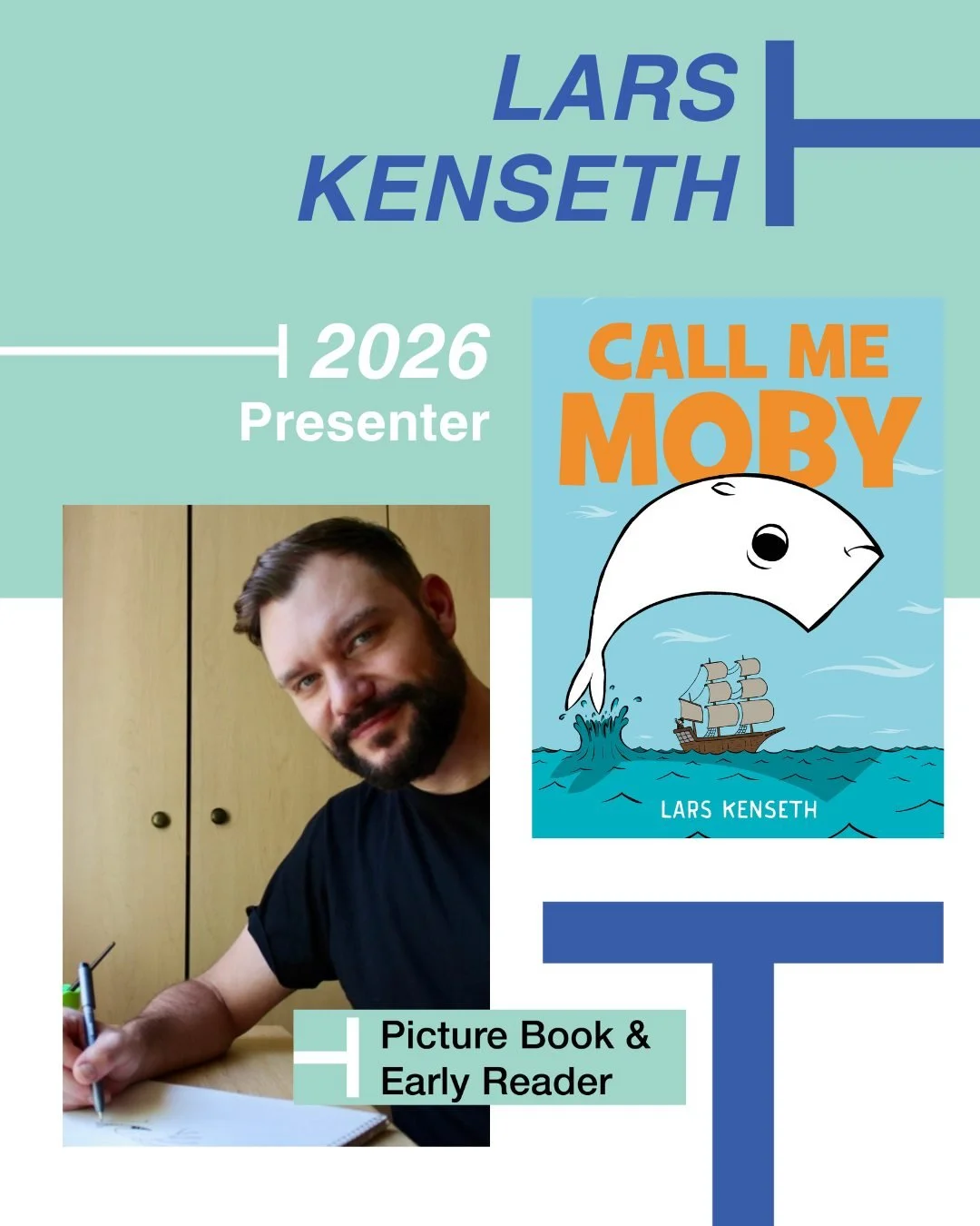 @larskenseth is a cartoonist whose work has appeared in MAD, Esquire, and The New Yorker, as well as a television writer for shows on Adult Swim and Netflix. Call Me Moby is his debut as an author-illustrator; he also illustrated Space: The Final Poo
