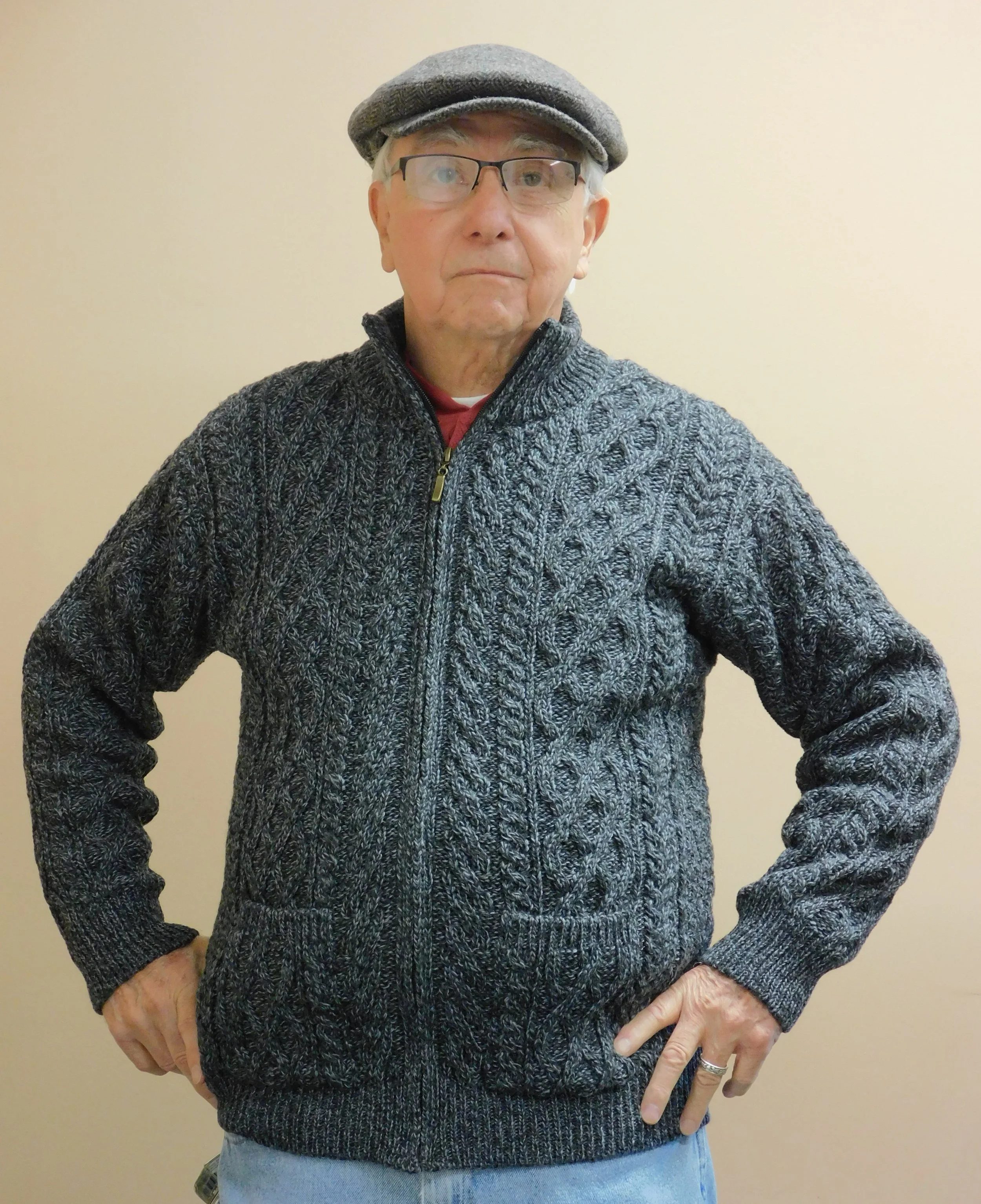 mens zip cardigan with pockets