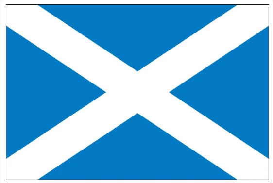 3x5 Poly Flag-Scotland St Andrews Cross.png