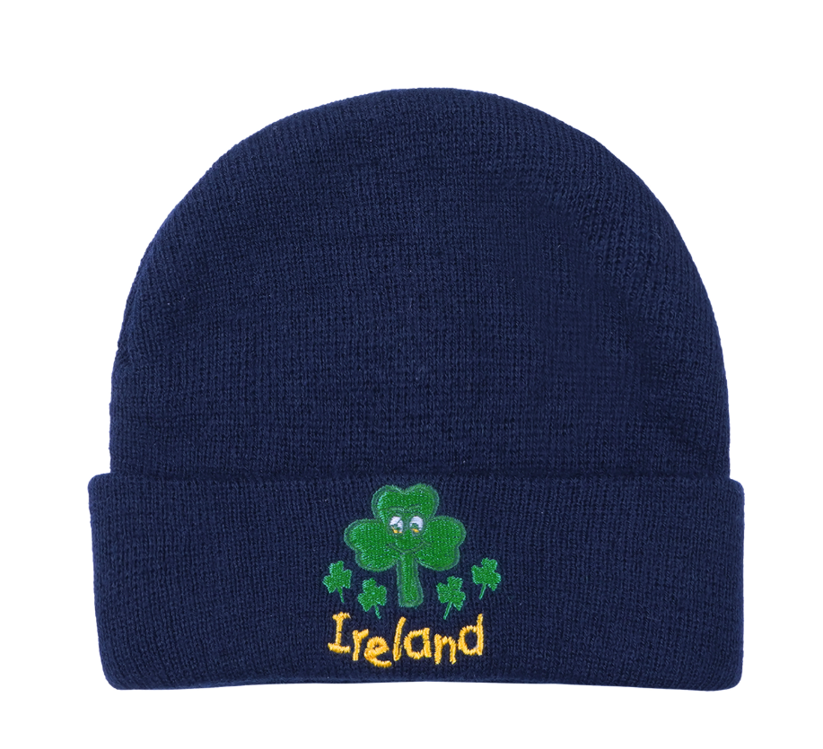 Kids Shamrock Knit Hat.png