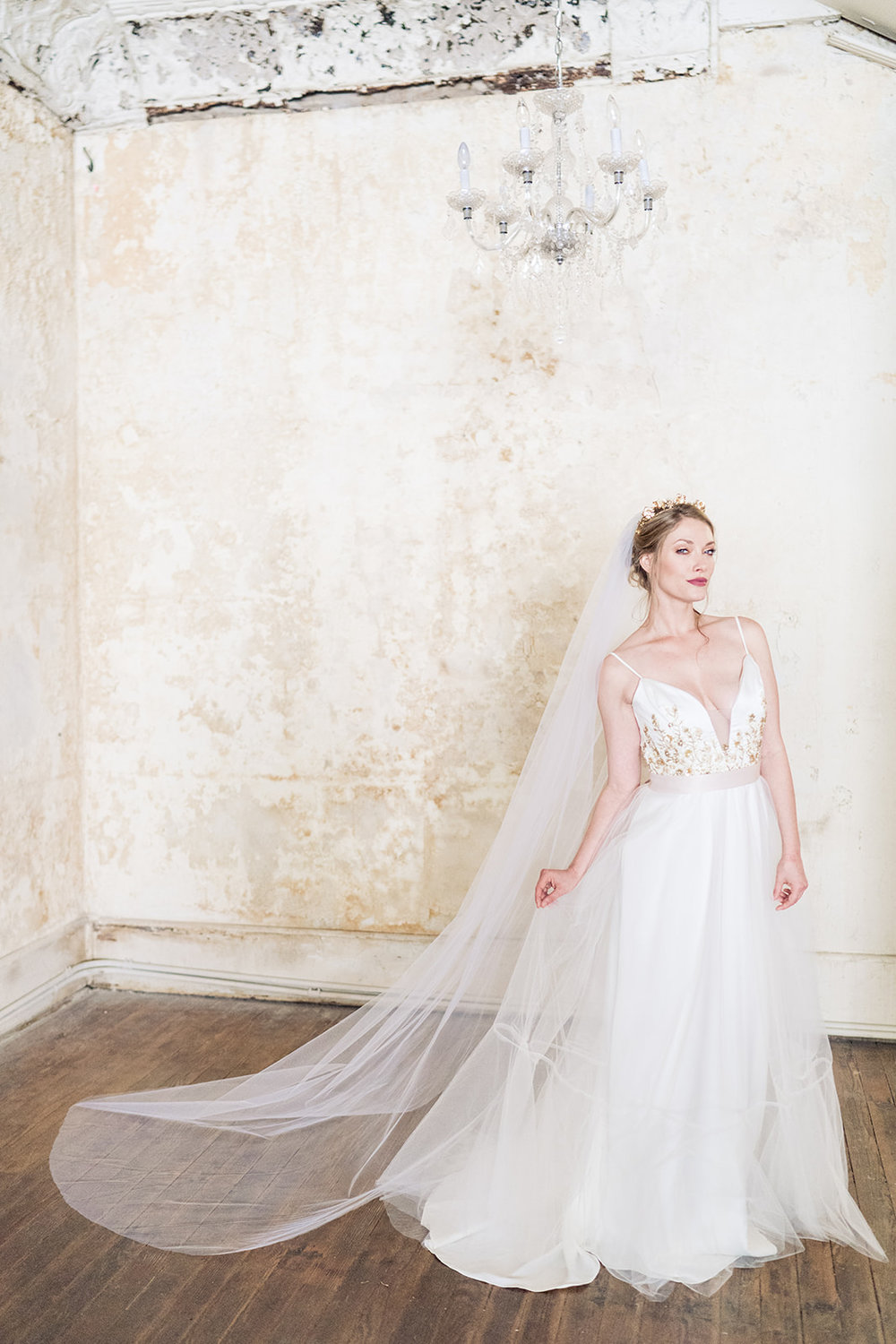 Cathedral Veil — Moonlight and Moss  American Made Custom Wedding Gowns  and Reception Outfits
