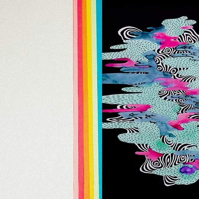 adding some color to your day with the help of @dometron ! fun fact: he’s based in LA and produces a mixture of art, ranging from commissioned logos to album covers and clothing designs ✍️