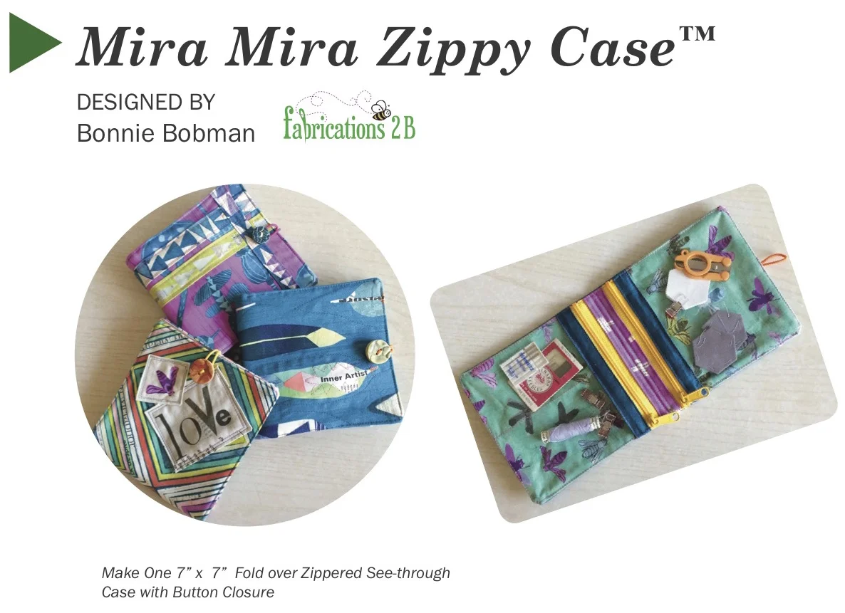 Mira Mira Zippy Case (tm) Download pattern designed by Bonnie Bobman