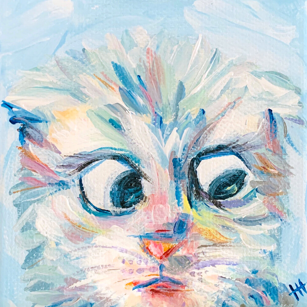 I Am Not A Cat Mini Acrylic Painting Life And Whim