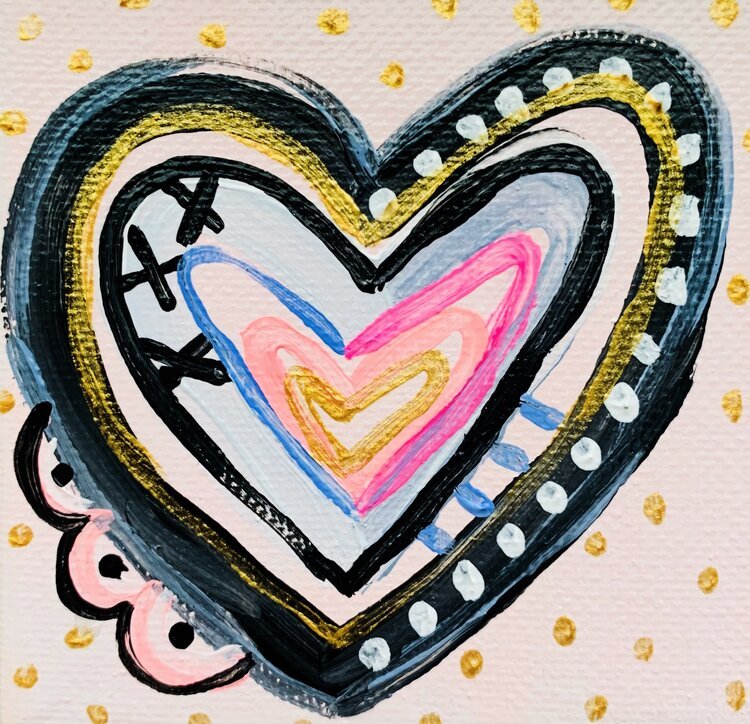 Stickers  Heather Heart - Pretty Little Studio