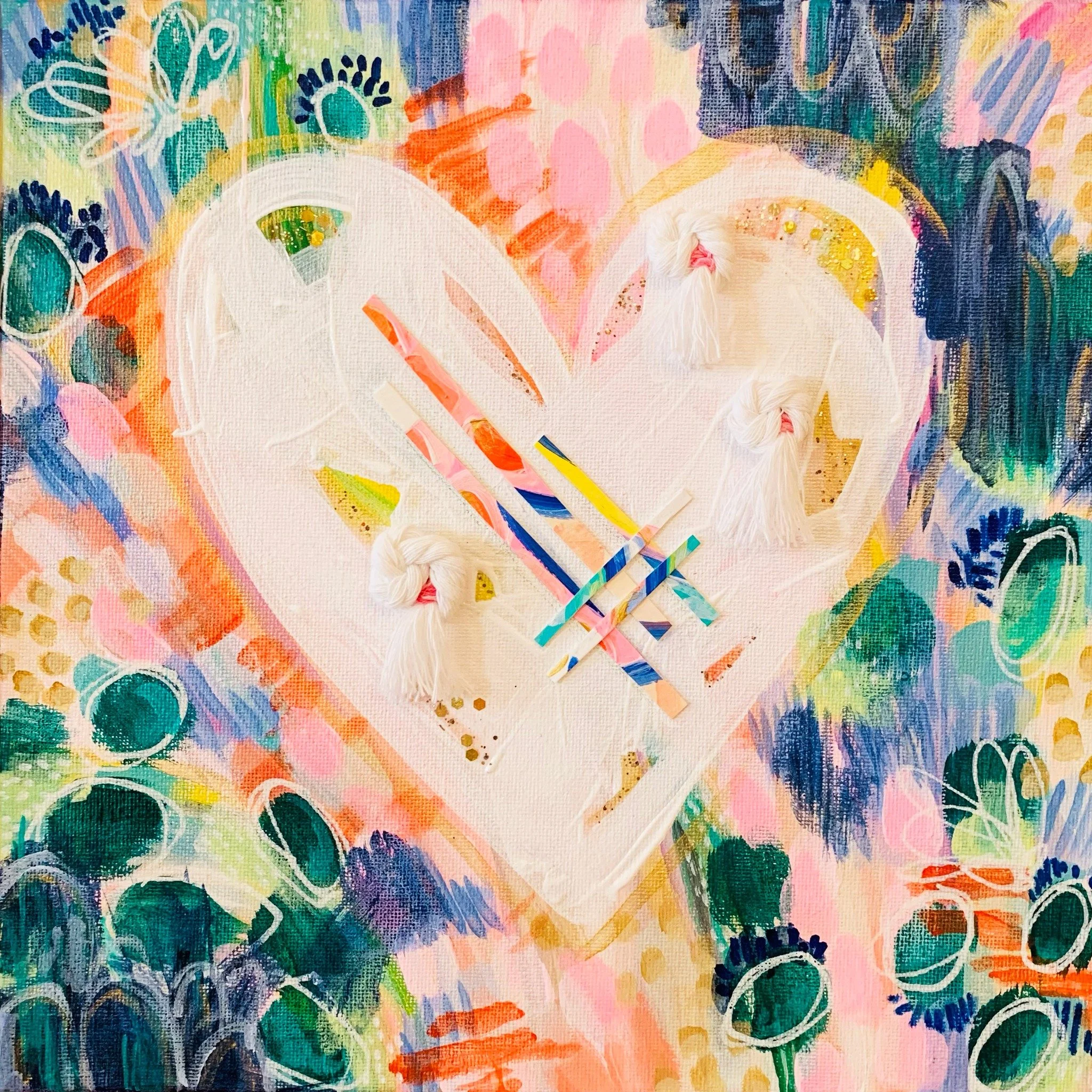 Thrilled to share that my paintings &lsquo;A Little More Heart&rsquo; and &lsquo;Ready to Bloom&rsquo; are on display and for sale at the @oldartbuilding Member Exhibit in Leland! 

The show runs through October 5th daily from 11 to 5pm &mdash;if you