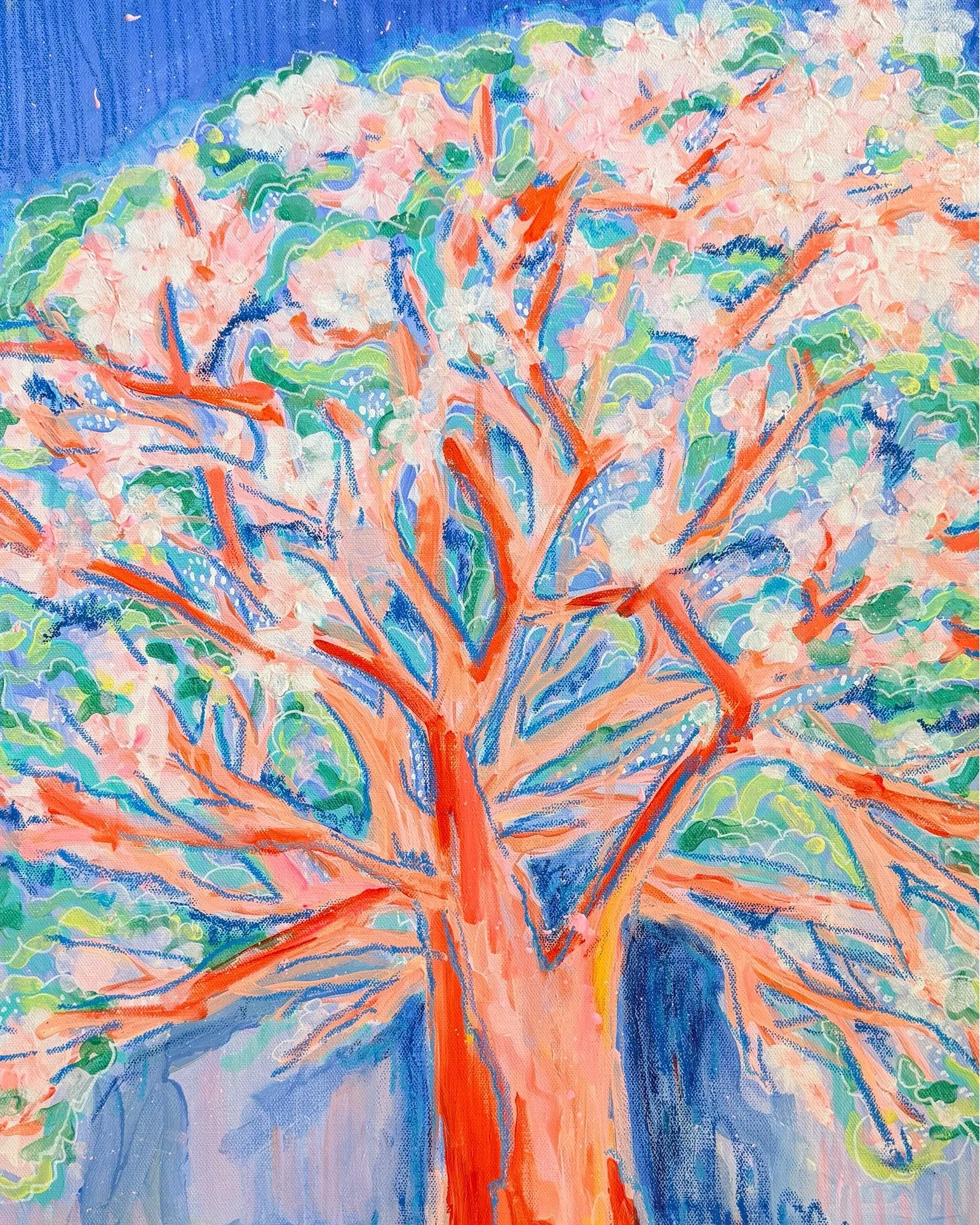 Earth Day 🌎
Waiting for cherry blossoms 🌸
Nature&rsquo;s beautiful gifts are always worth the wait.

In Full Bloom
18 x 24&rdquo; on gallery wrapped canvas
Acrylic and oil pastel

#HeatherHarringtonArt #AcrylicPainting #FloralArt #CherryBlossoms #S