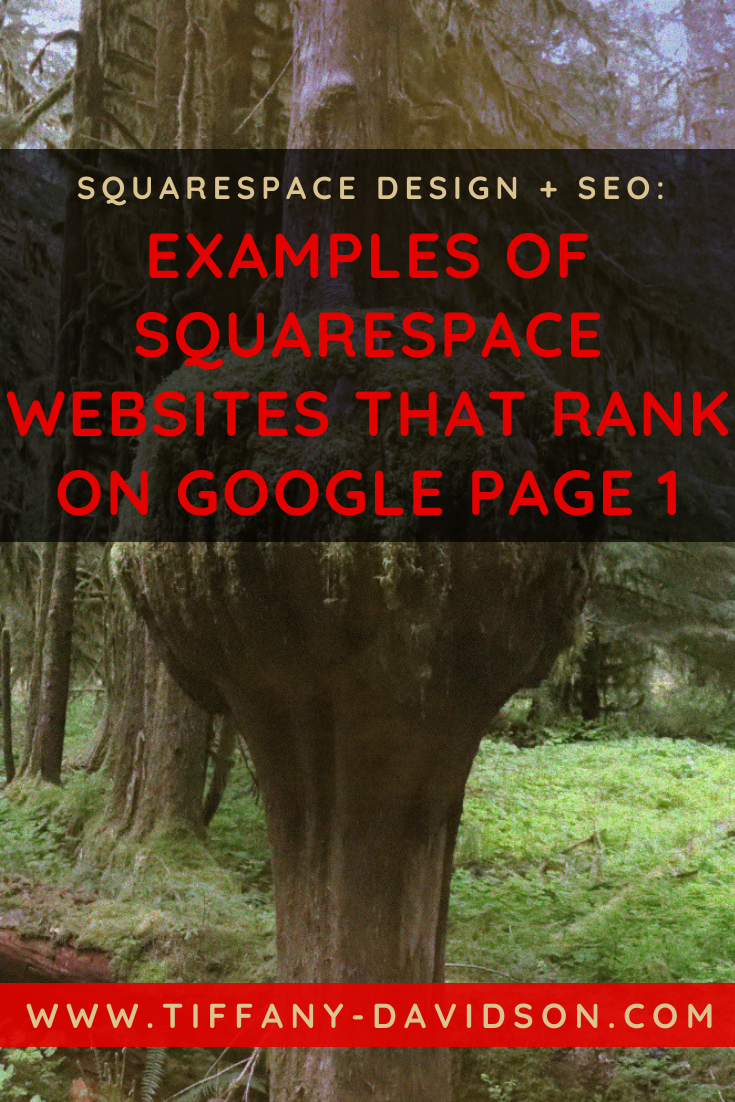 Examples of Squarespace Websites That Rank On Google Page 1