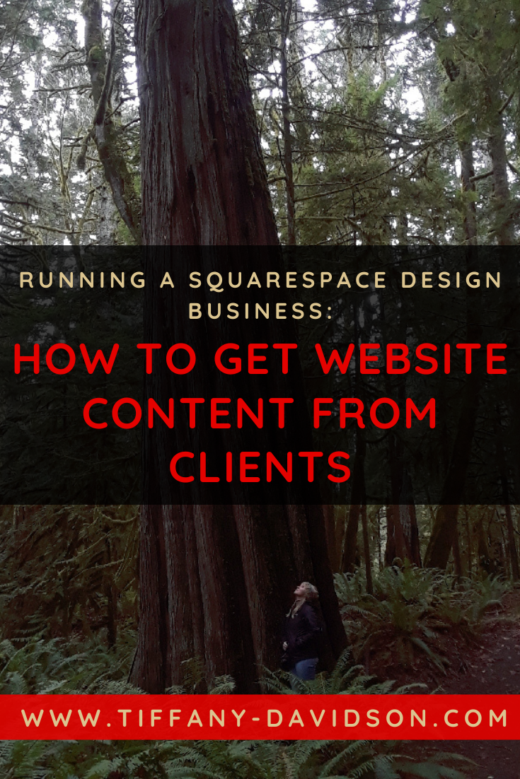 Running a Squarespace Design Business: How to Get Website Content from Clients