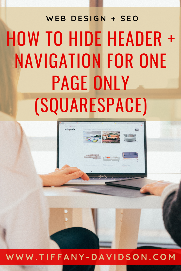 How to Hide Header & Navigation for One Page Only (Squarespace)