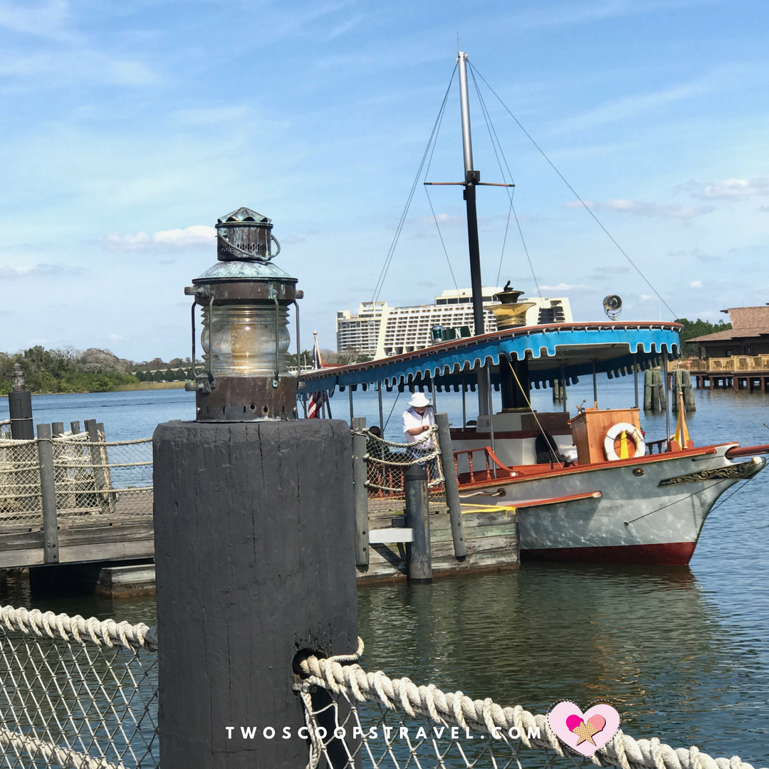 Disney's Polynesian Village Resort Boat Dock Transportation