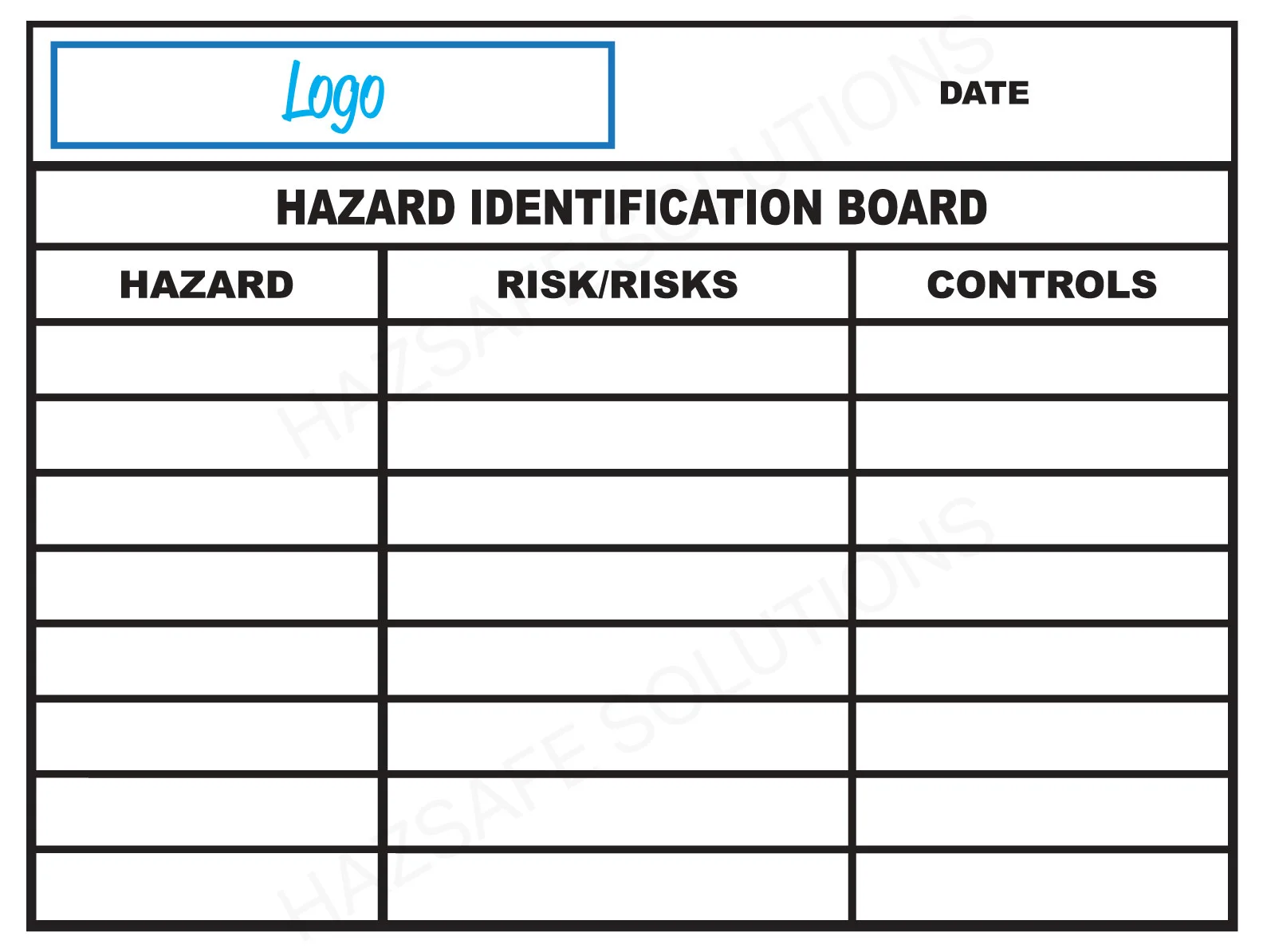 Hazard Identification Boards — Hazsafe