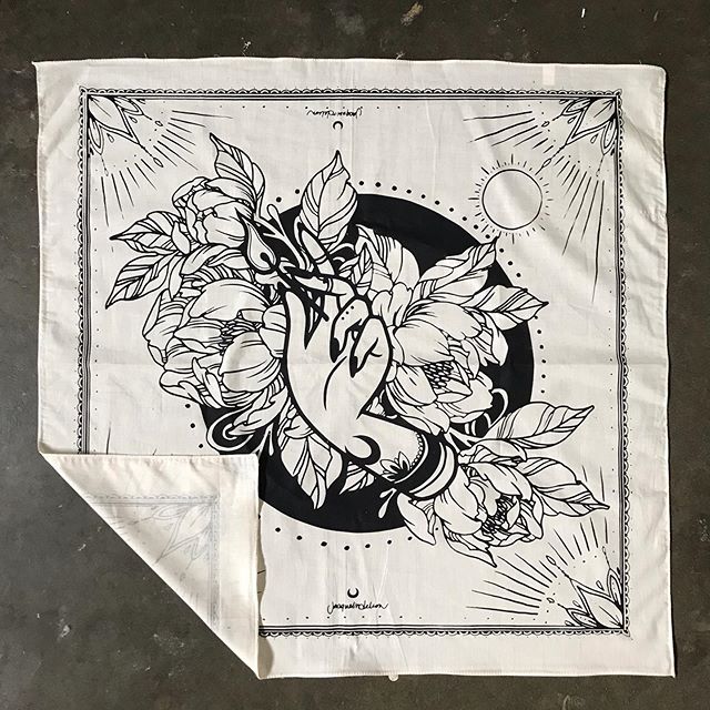 Printed these handkerchief for @jacquelindeleon a couple of weeks ago! #handprinted #handpulled #screenprint #screenprinting #sanjose #bayarea