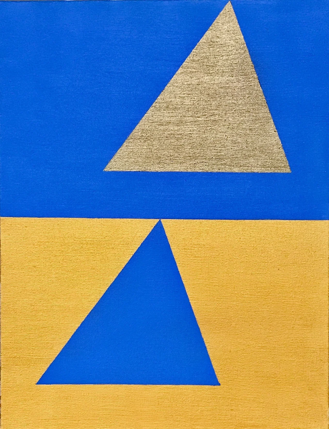 Marina de Falco Triângulos, 2017, pintura, acrílico sobre tela, 35x27cm