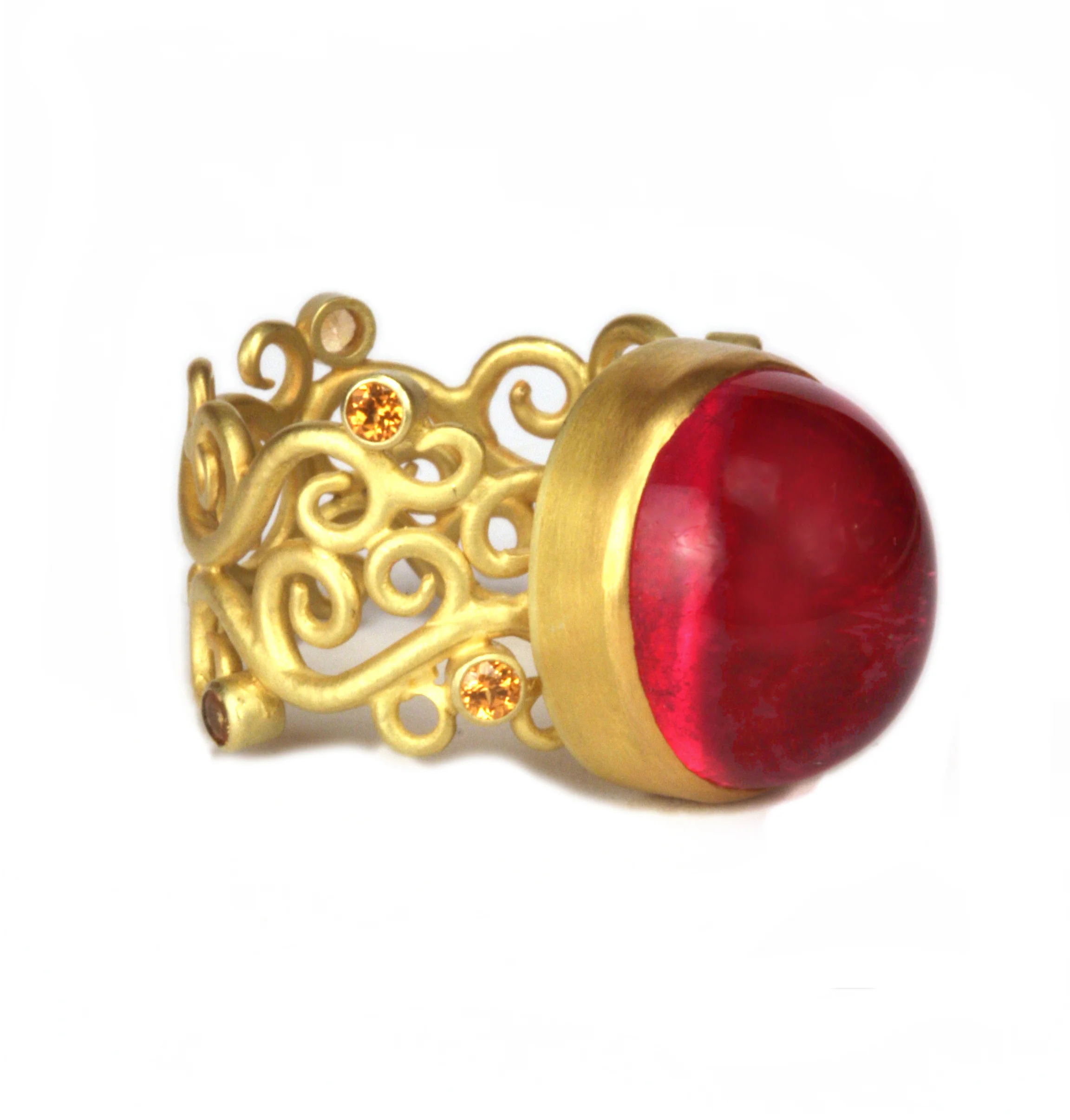 I know, the gem looks like candy, you may even have the strange urge to lick it. This rubellite is so exquisite that it remained in the studio for multiple years, just to receive the admiration it deserved before being sent off to a suitable home.