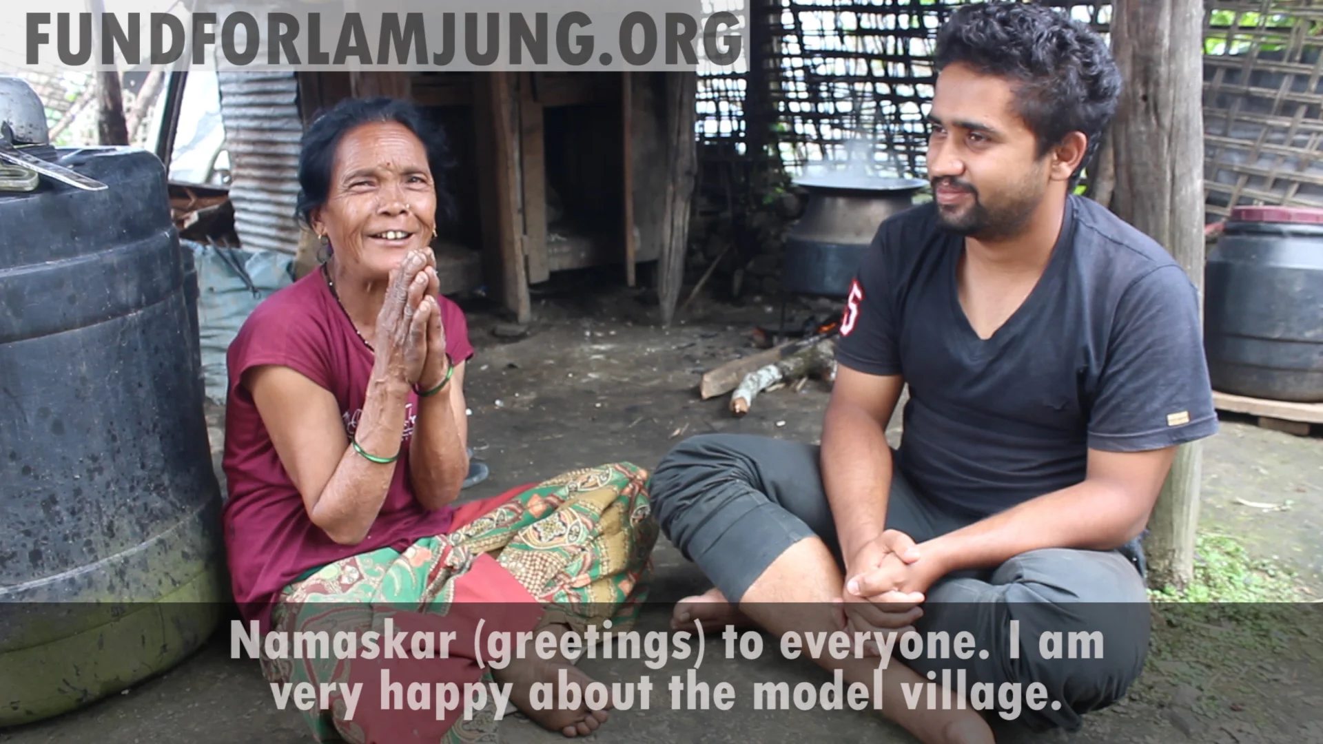 Still from a video about Bimala Bhujel in Rainaskot. With her cooperation, we were able to tell the story of her life and the difficulties she faces. This video helped us to raise the funds needed for her house within a month. Many donors mention her by name and have genuine affection for her. Click on the picture to see the video produced in 2015.