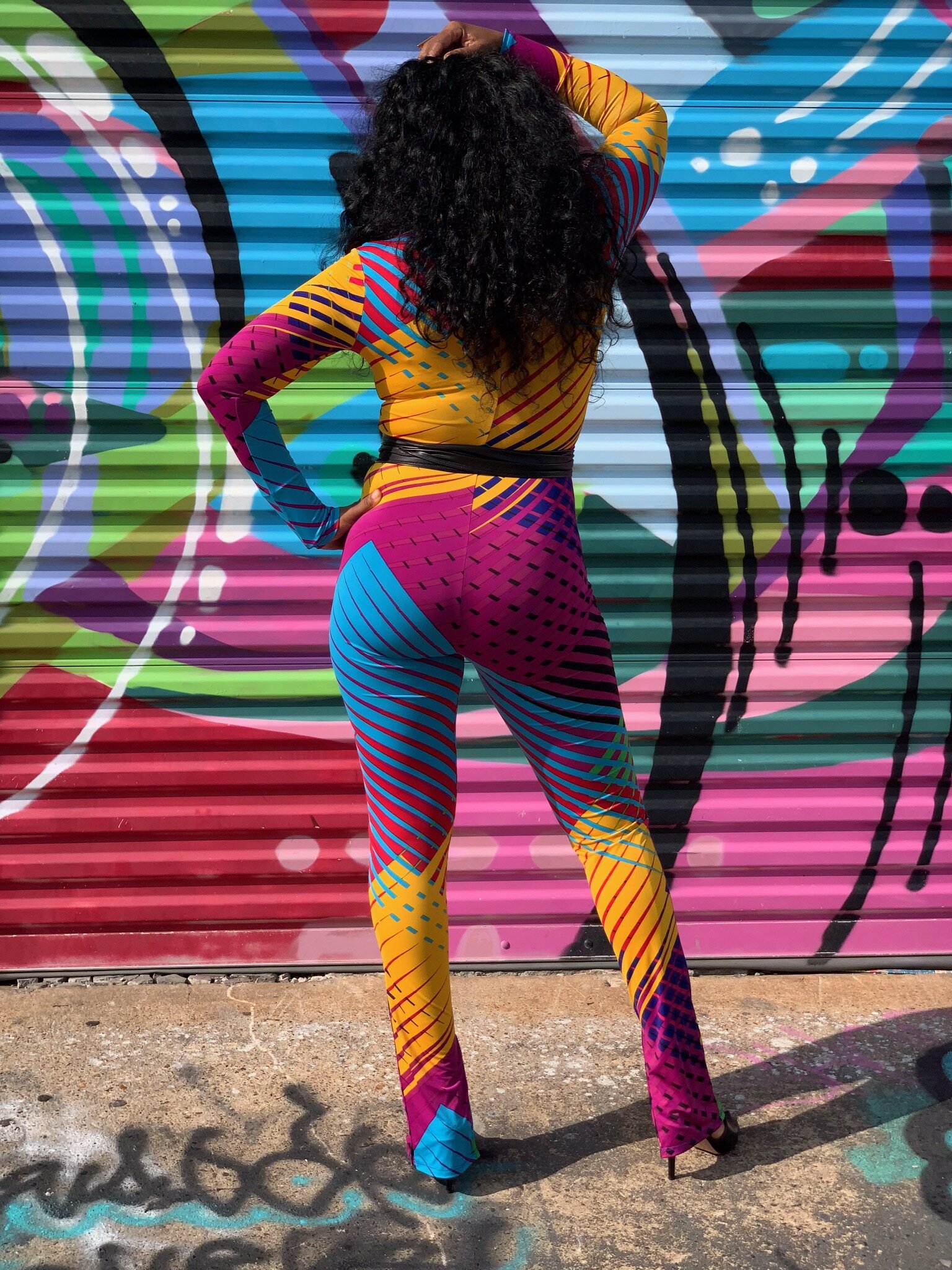 Color Struck Multi Cat-suit(Jumpsuit)