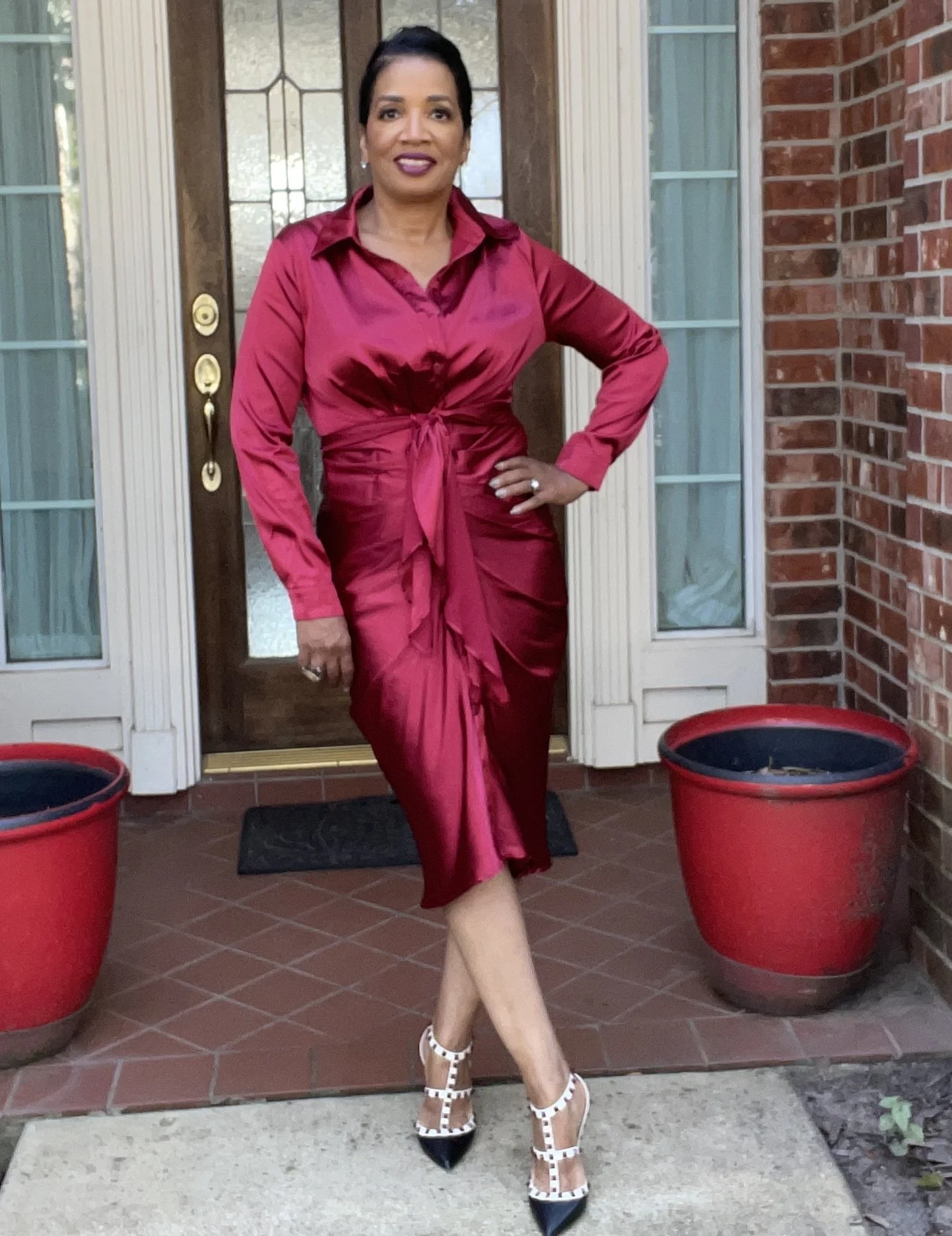 Waay to Sexy Dress (Cranberry)