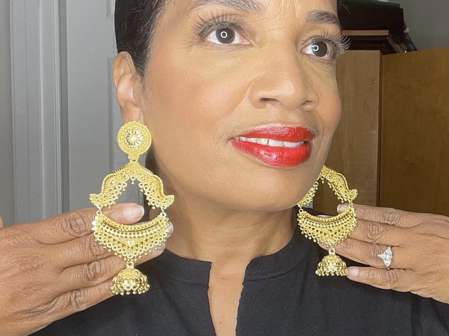 Golden Goddess Earrings (Large, Medium, Small)