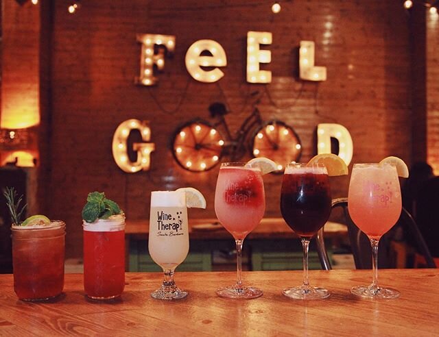 First and foremost, HAPPY VALENTINES DAY ❤️ from everyone here @sbwinetherapy. Stop by enjoy our selection of delicious remedies anytime!
3 refreshing cocktails including the new Loyal-Tea (matcha green, blueberry)
Our new strawberry, passion fruit