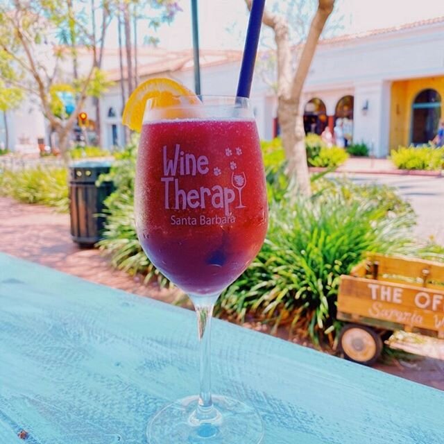 Frozen Sangria on the front patio on a beautiful Friday afternoon to help you feel like things are normal again! 🍇 🍷 •
•
•
#Sbwrx #frose #sangria #statestreet