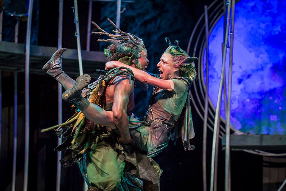 Gavin Lawrence as Oberon, Cristina Panfilio as Puck MSND 2017
