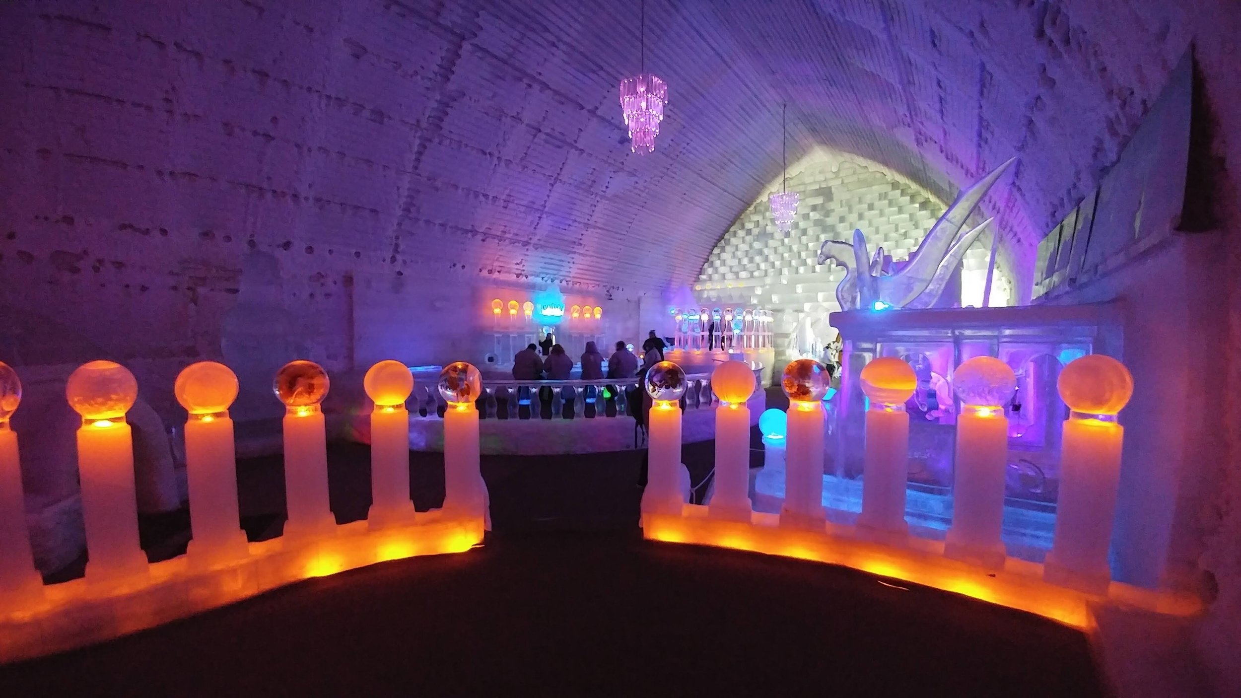 The Ice Museum at Chena Hot Springs, kept cold year-round with a geothermally powered absorption chiller.