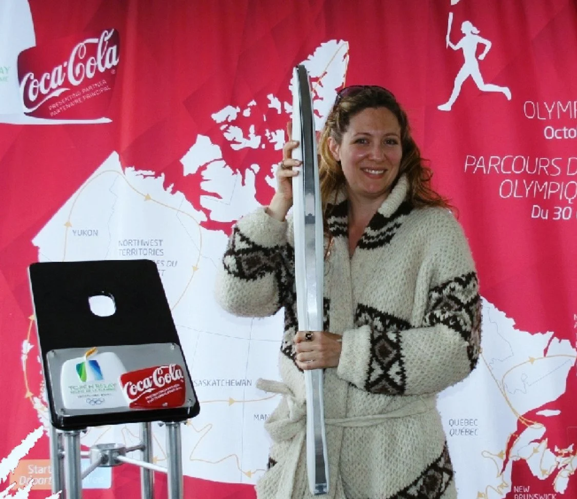 The 2010 Winter Olympics brought the Torch to Victoria in a small event in Victoria BC on Victoria Day to have her run with it within Fort Langley.