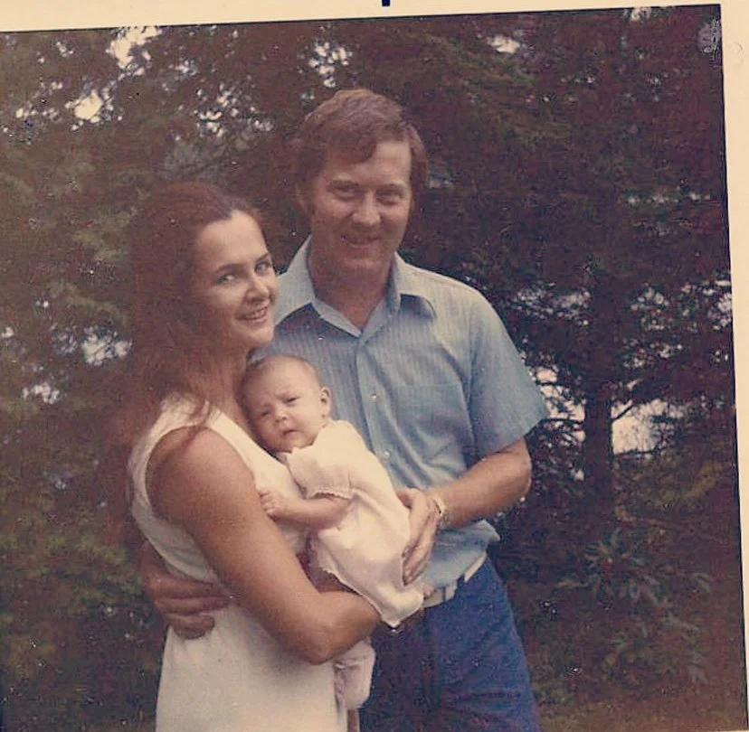 A Young Victoria with her father Robert and mother who was a Sudbury Homecoming Queen.